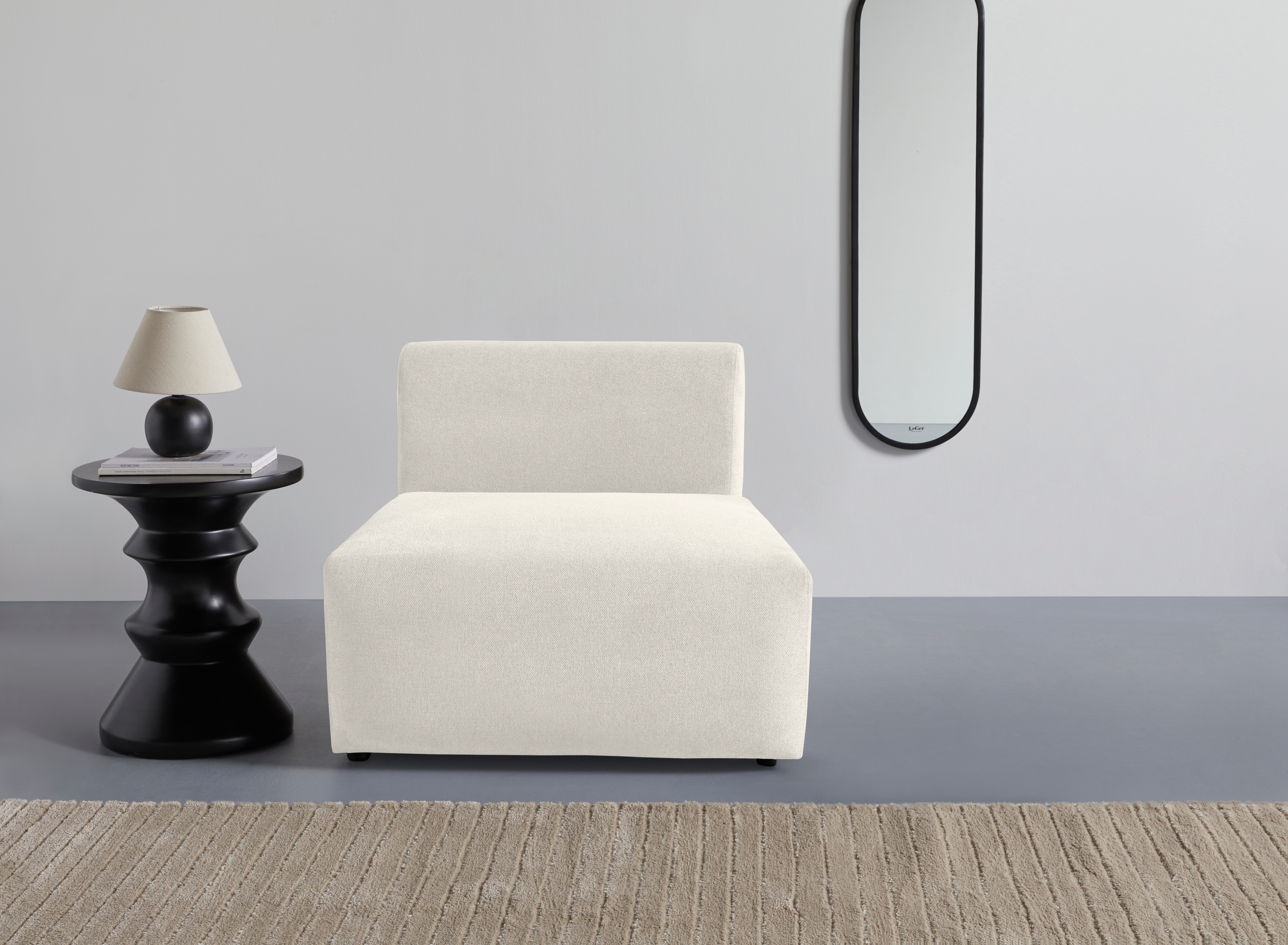 LeGer Home by Lena Gercke Sessel "LYZA Sofa-Mittelelement, Maße B/T/H: 76/96/74 cm" als Modul oder separat verwendbar, für individuelle Zusammenstellung