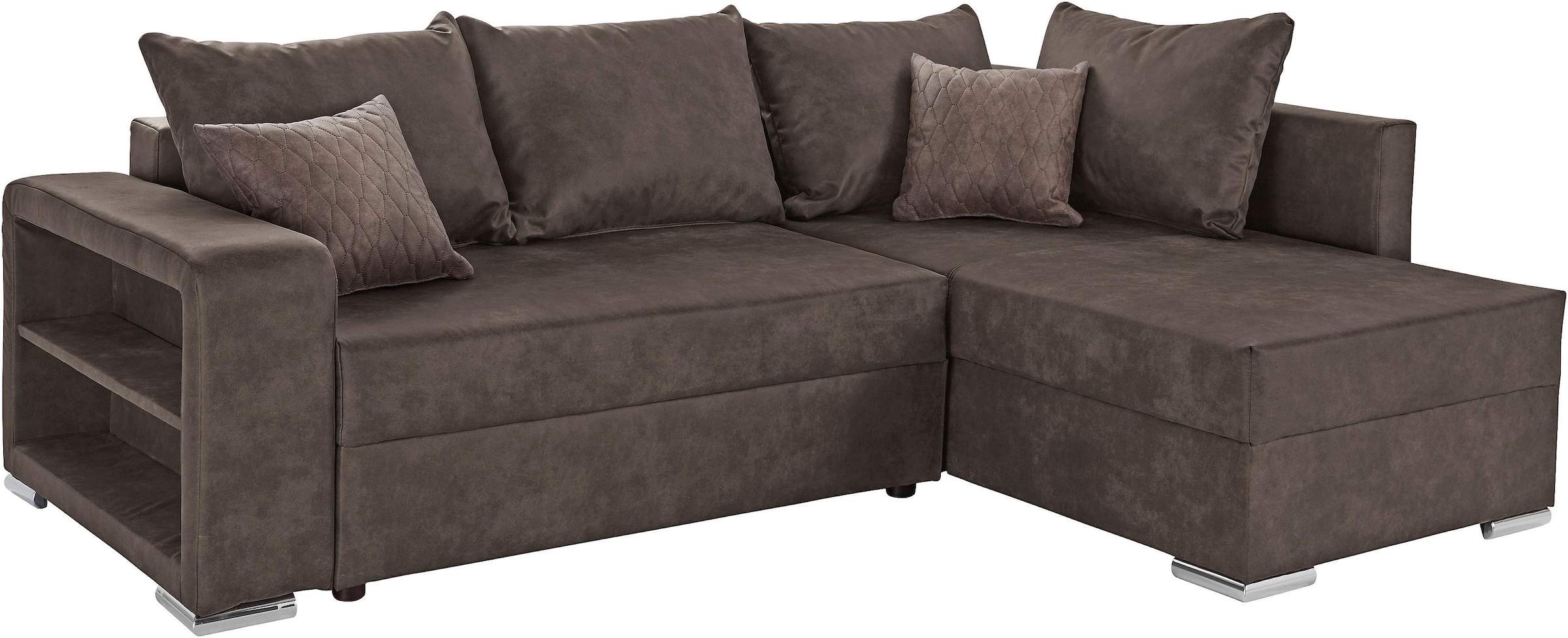 COLLECTION AB Ecksofa »John L-Form«, inklusive Bettfunktion und Bettkasten