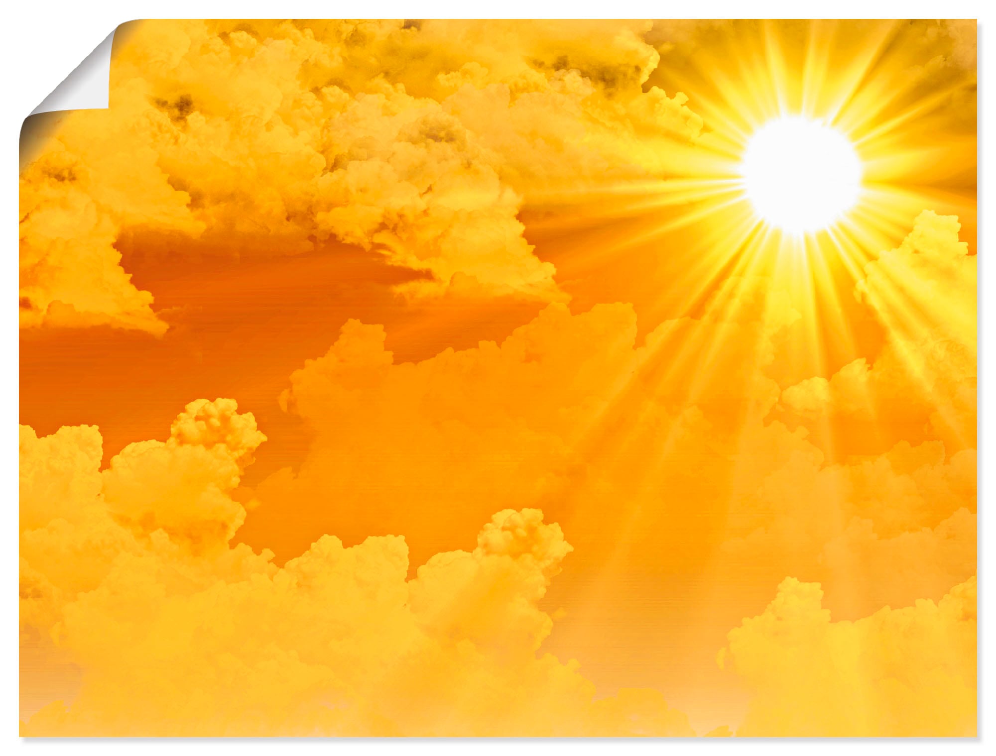 Artland Wandbild »Warme Sonnenstrahlen« Himmel 1 Stk. tlg. als Leinwandbild, Poster in verschied. Größen
