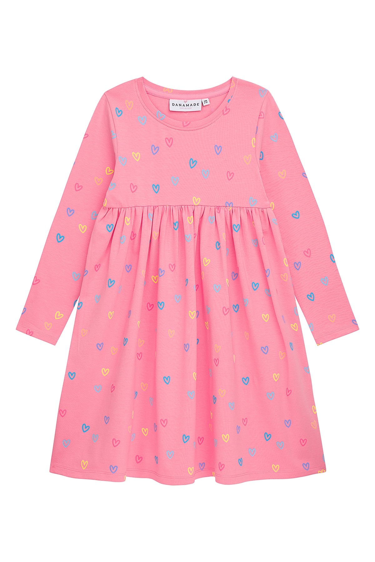 DANAMADE Mädchen Jerseykleid "DANAMADE Dresses DELLA"candy, Gr. 92, 95% Polyester, 5% Elasthan, Kleider