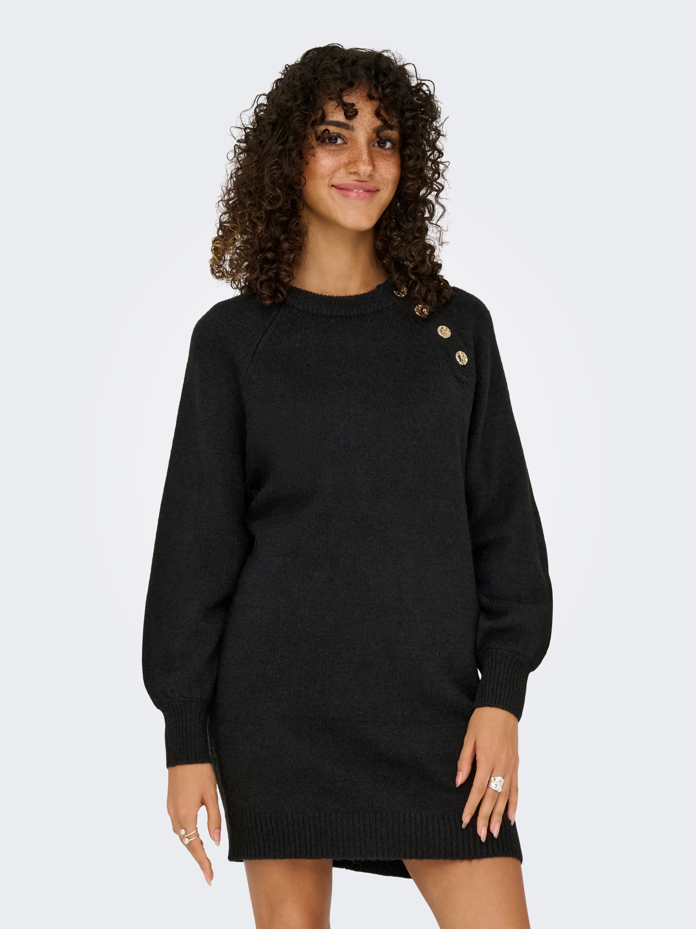 ONLY Midikleid »ONLEMMA LIFE LS BUTTON ONEC DRESS CC KNT« Sommerkleid