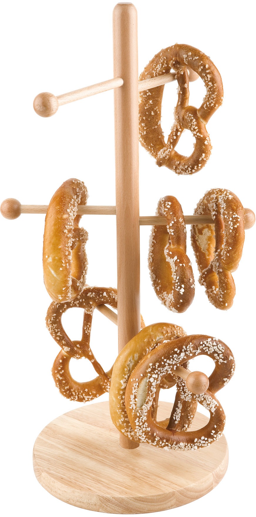 APS Servierständer, H:50cm, braun, Lebensmittelaufbewahrungsbehälter, für Brezeln und Wurst, besonders stabil