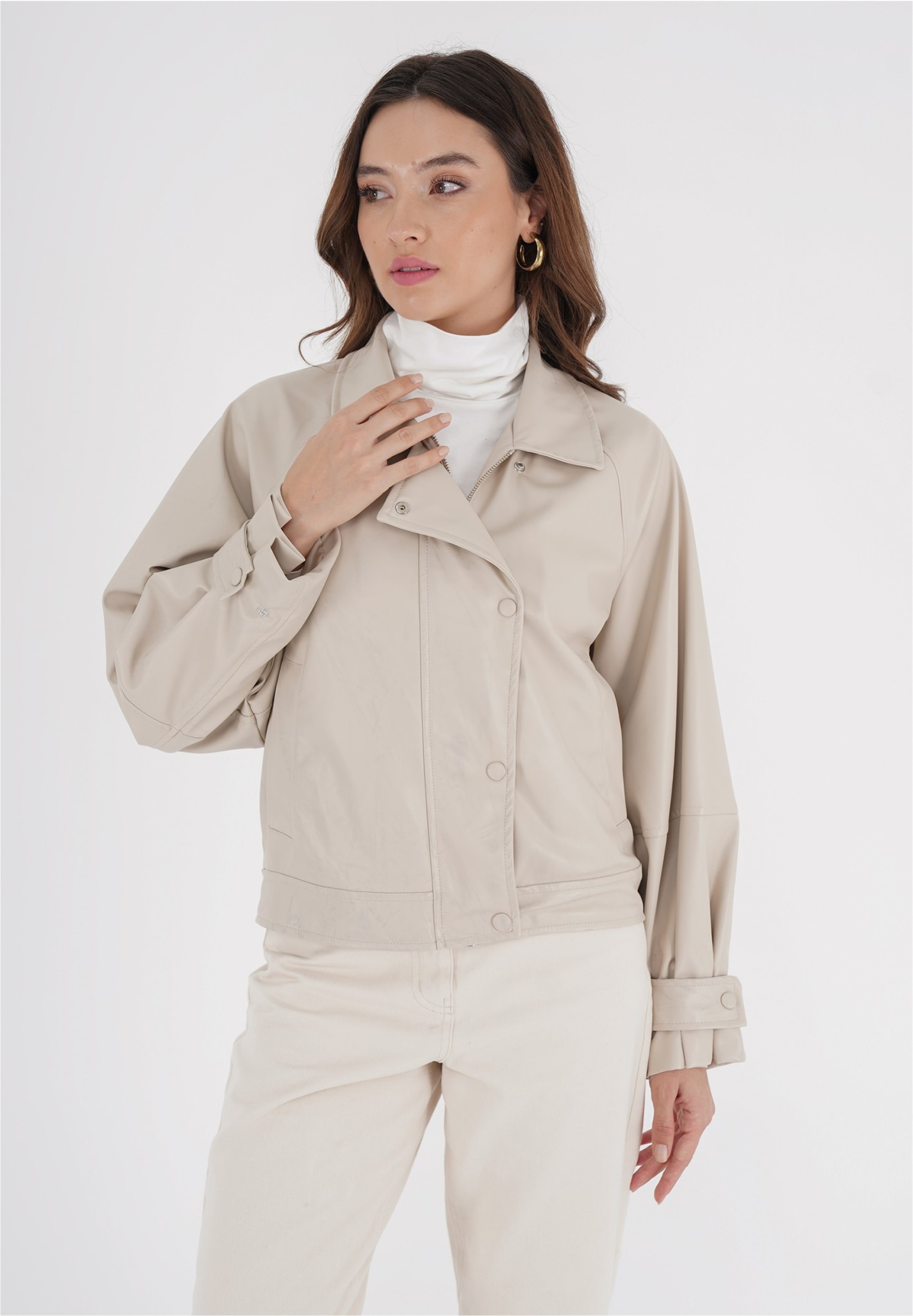 freshlions Outdoorjacke "Mina" 1 Stk. tlg. mit Riegeln an den Ärmeln