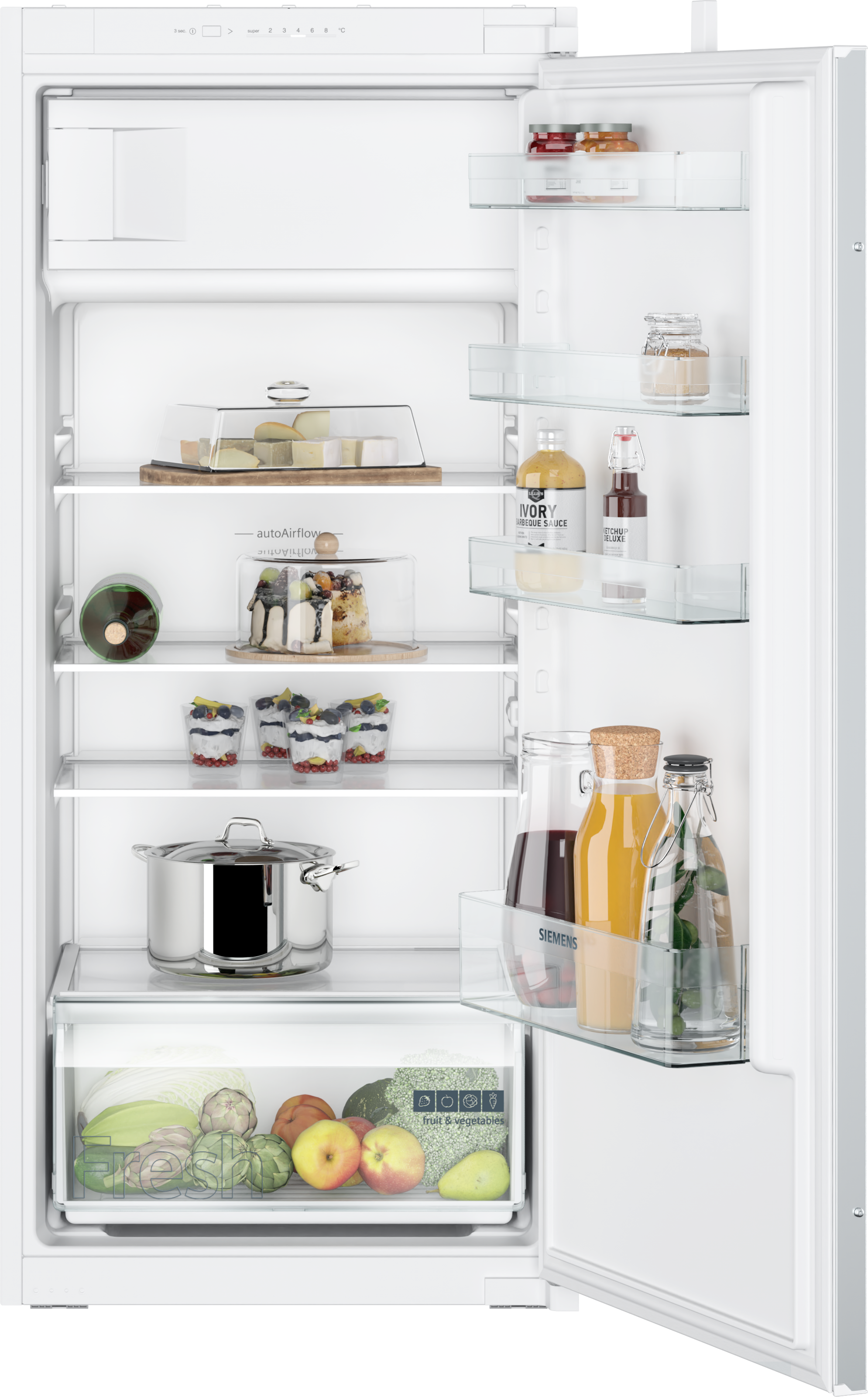 SIEMENS Einbaukühlschrank iQ100 "KI42LNSE0" 122,1 cm hoch 54,1 cm breit günstig online kaufen