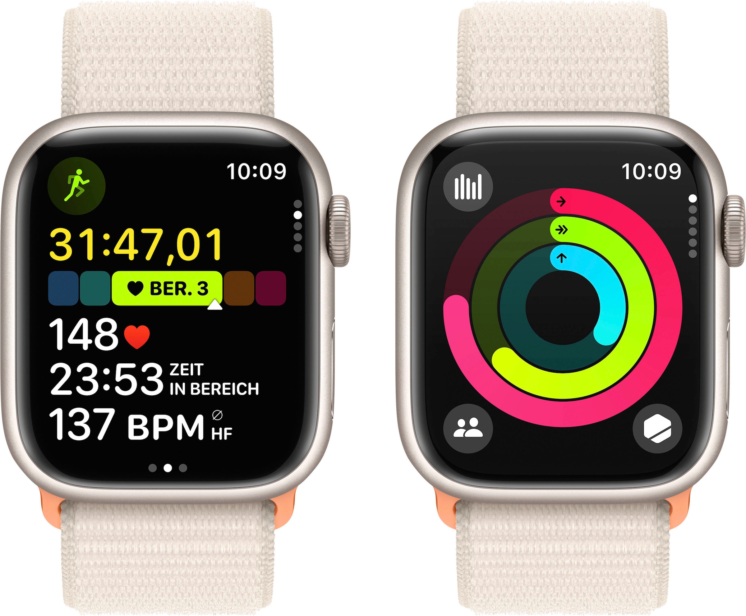 Apple Smartwatch »Watch 10) | OS BAUR 41mm«, GPS Series Aluminium (Watch 9