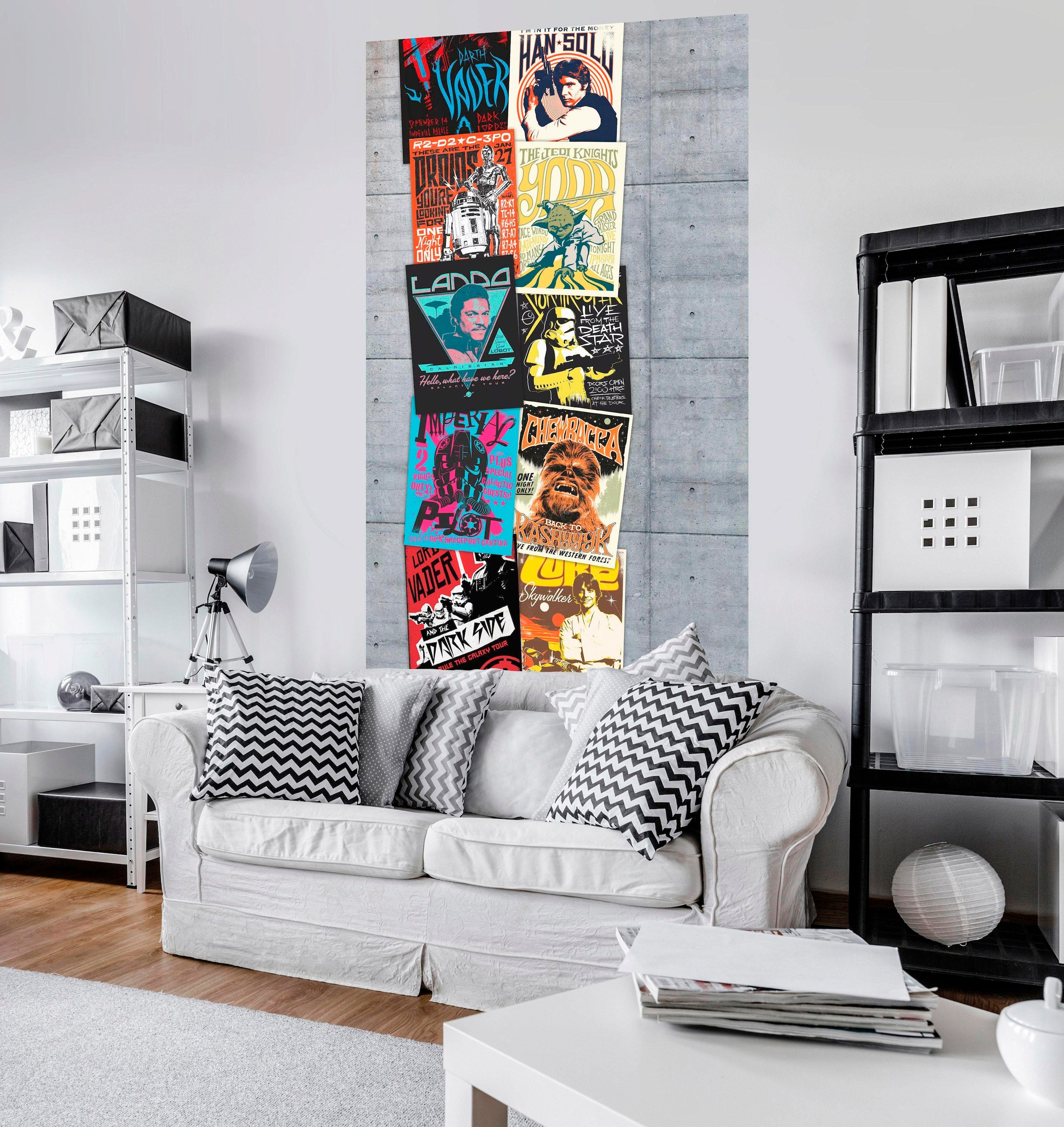 Komar Vliestapete »Star Wars Rock On Wall«, 120x200 cm (Breite x Höhe),  Vliestapete, 100 cm Bahnbreite online bestellen | BAUR