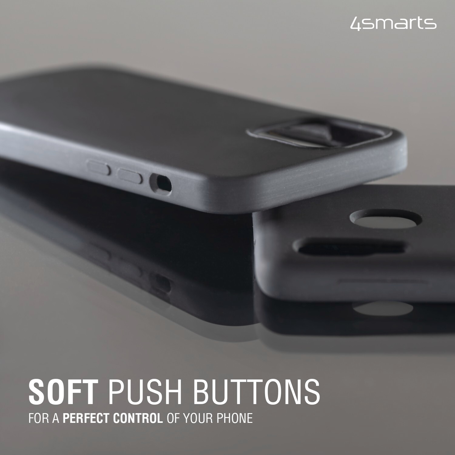 4smarts Backcover »Silicone Case Cupertino Galaxy A14 schwarz«