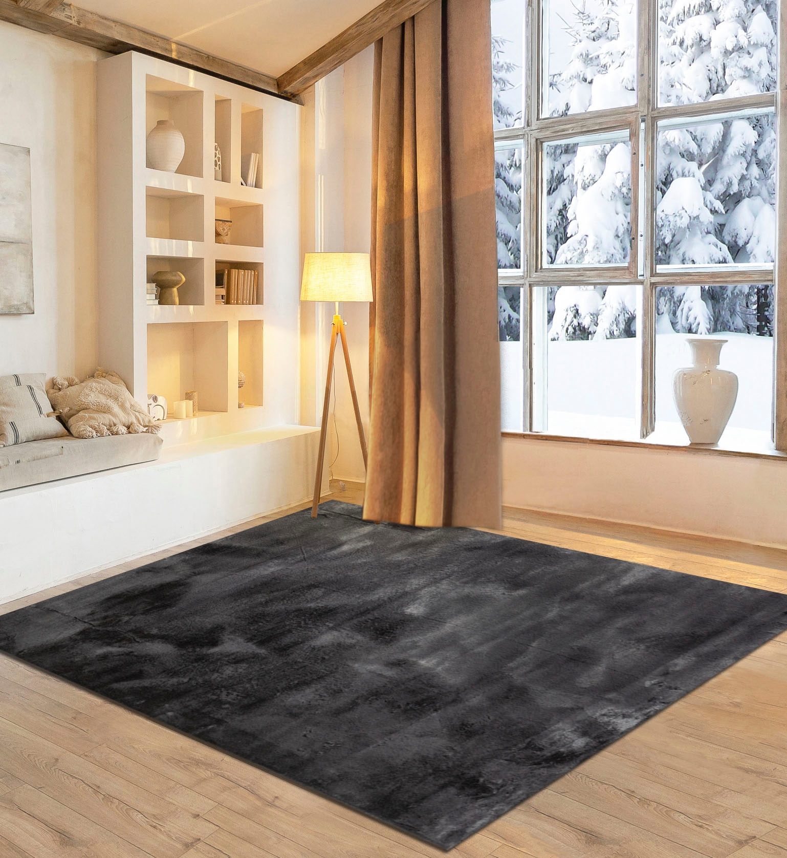 OTTO home Fellteppich "Guidel" rechteckig 30 mm Höhe Kunstfell, Kuscheltepp günstig online kaufen