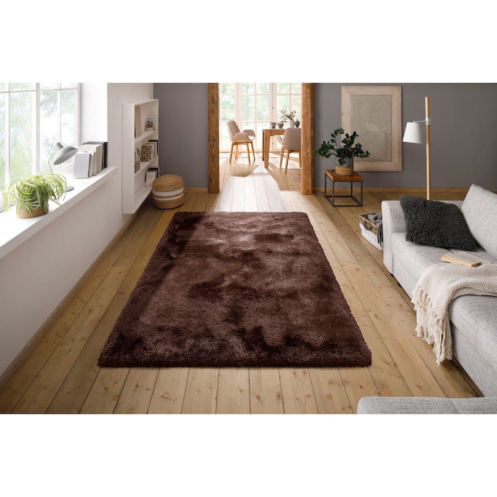 Guido Maria Kretschmer Home&Living Hochflor-Teppich »Micro exclusiv«, rechteckig, weich, flauschig, Uni-Farben, Wohnzimmer, Schlafzimmer, Kinderzimmer