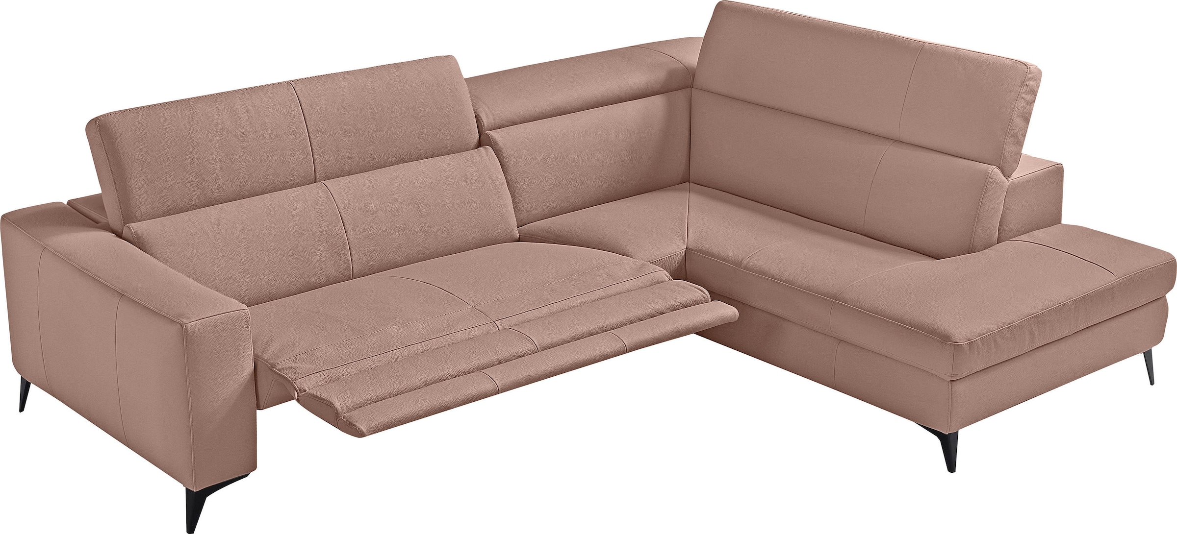 Egoitaliano Ecksofa "Edith, Designsofa mit hohem Sitzkomfort, L-Form", inkl günstig online kaufen