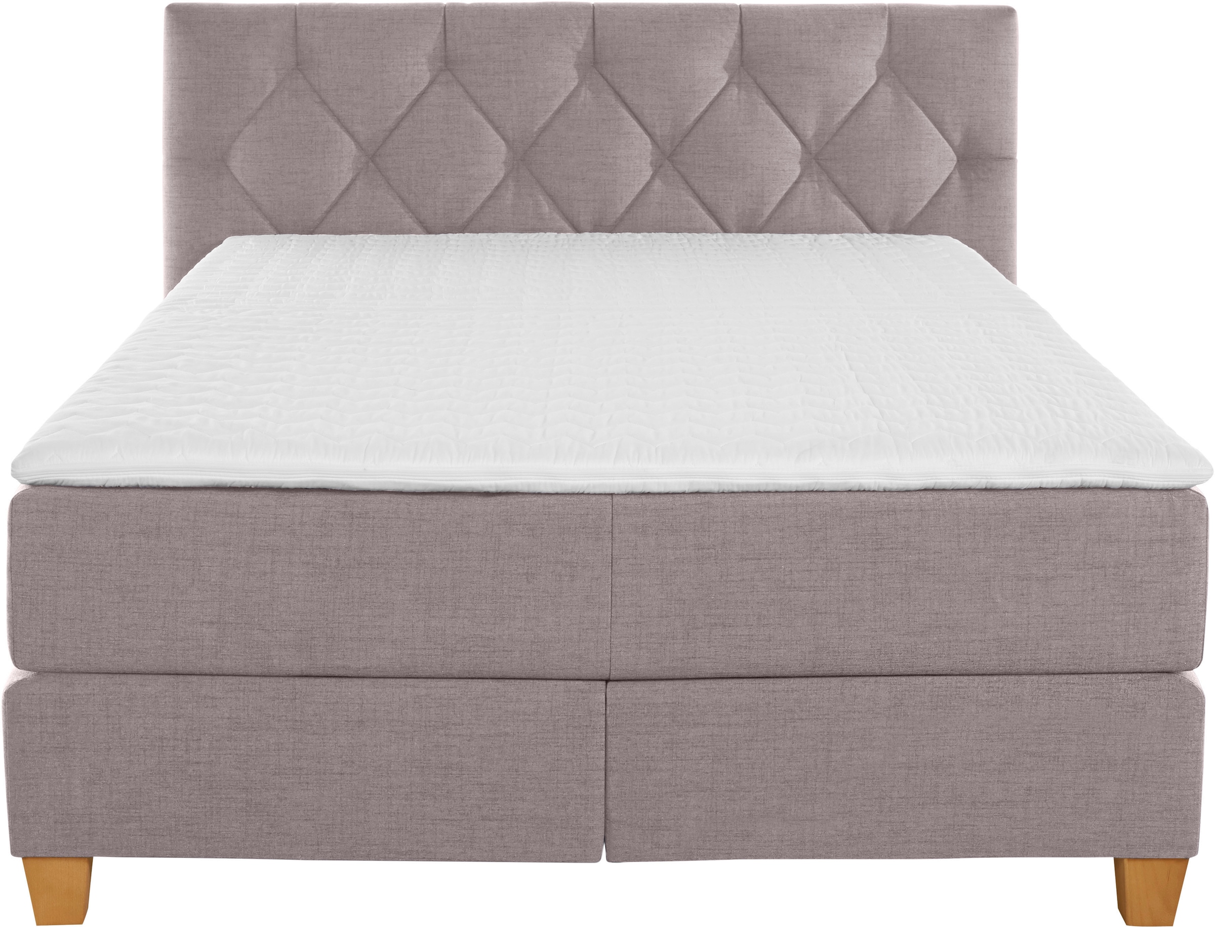 Guido Maria Kretschmer Home&Living Boxspringbett »Harmones«, in 3 Breiten, Härtegrad auch im Mix mit je 1 Matratze in H2 und H3