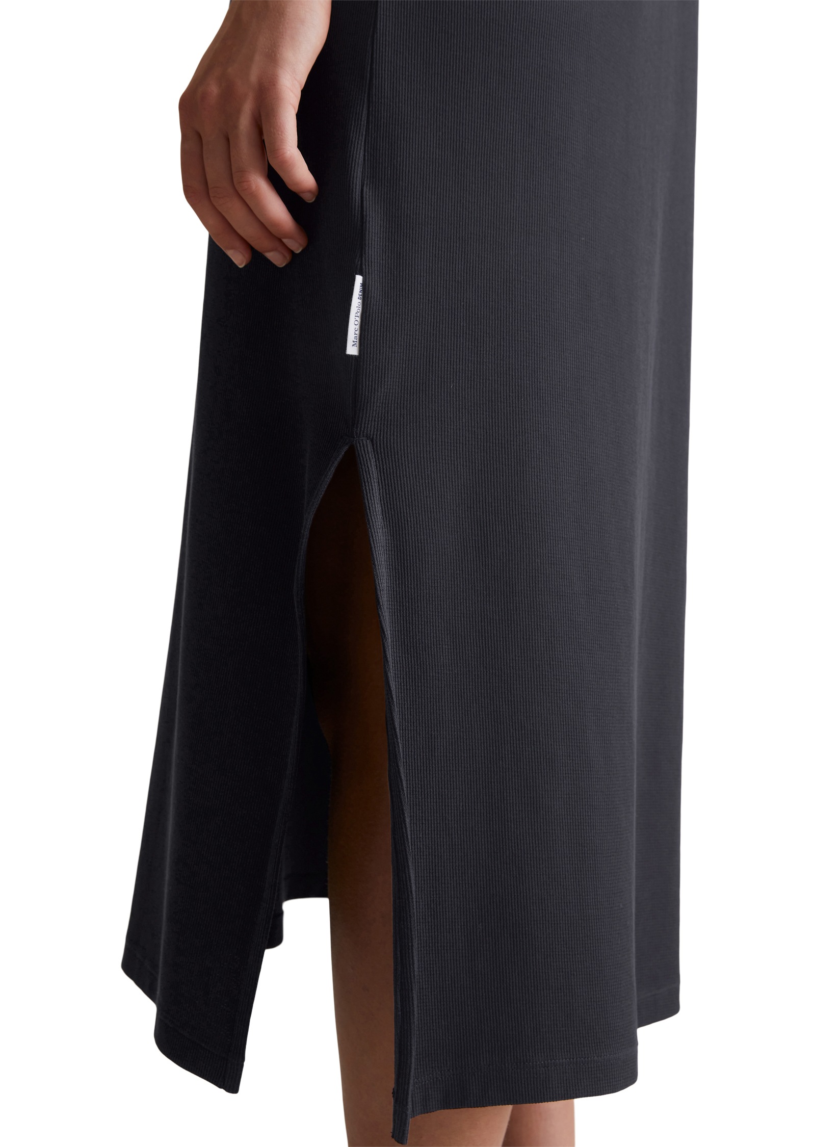 Thumbnail - Marc OPolo DENIM Jerseykleid mit Seitenschlitzen, locker geschnitten