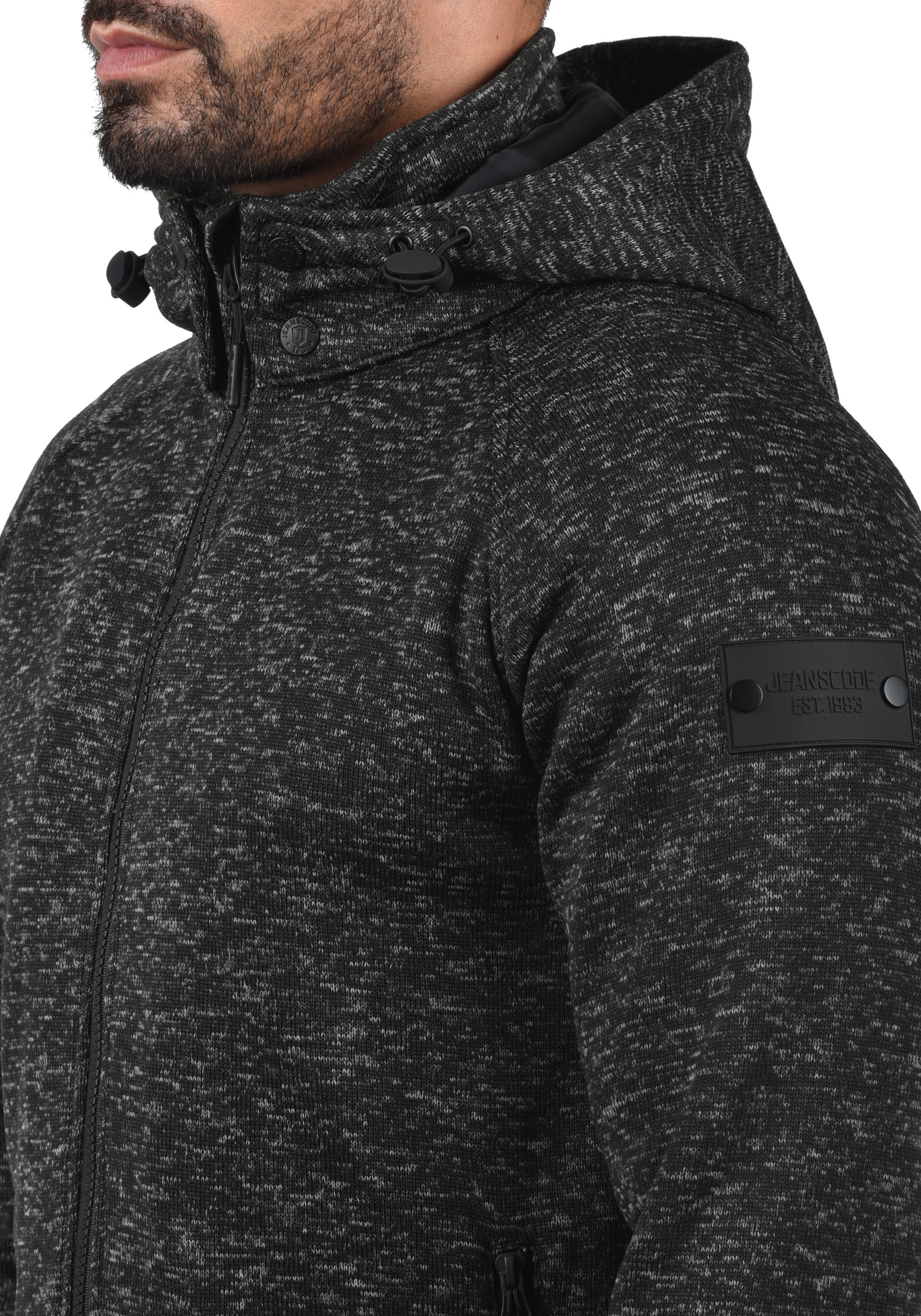 Indicode Fleecejacke »Kapuzensweatjacke IDChillingworth«, mit Kapuze