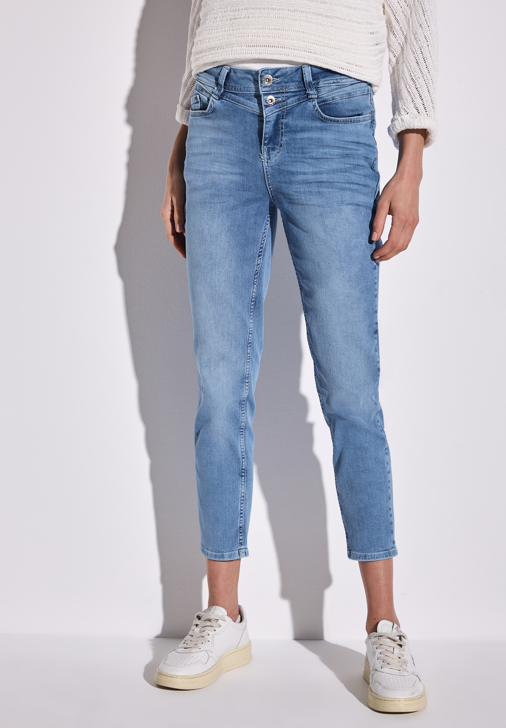 STREET ONE Loose-fit-Jeans, High Waist