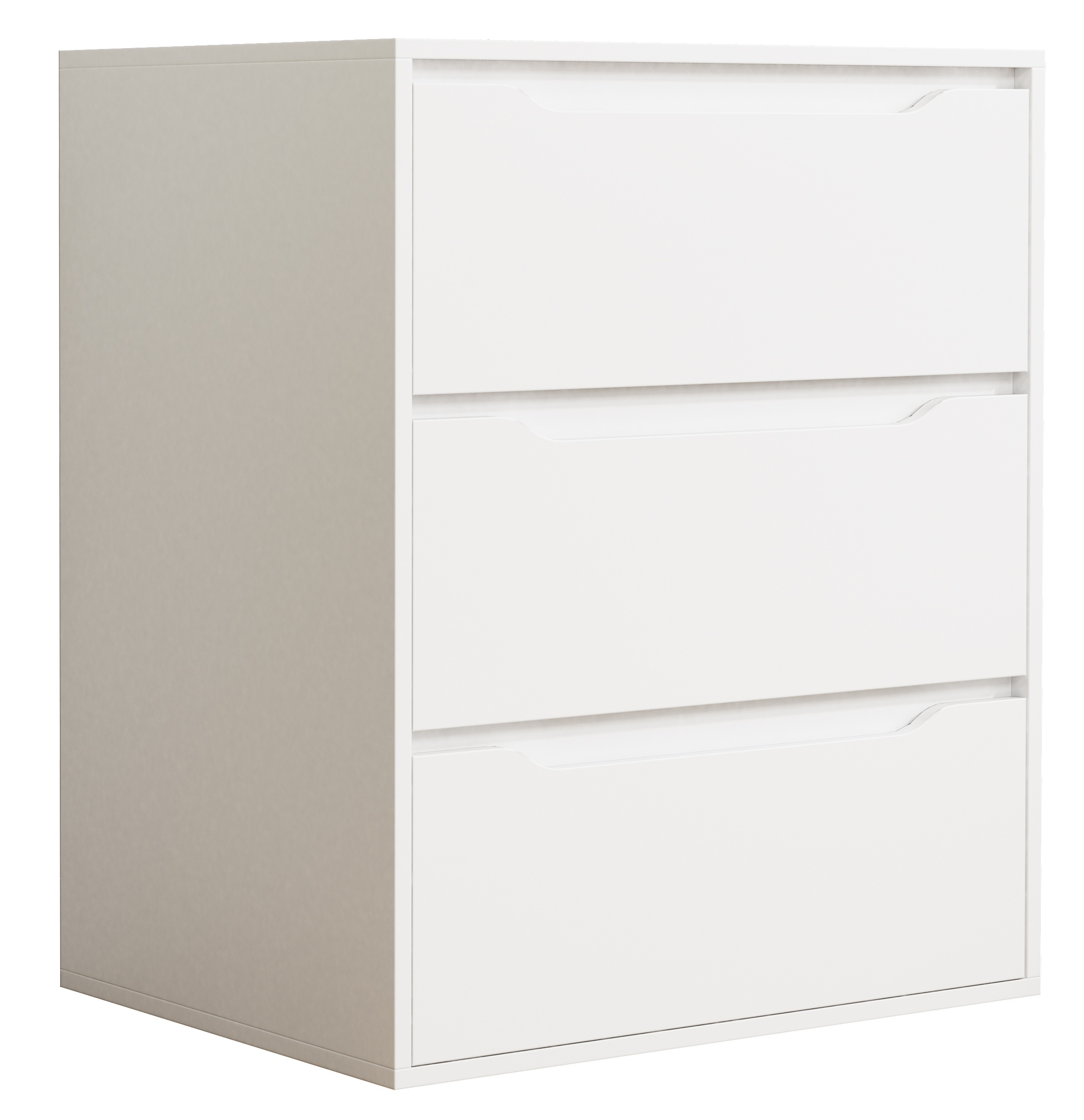 VCM - Commode et sideboard Malira h. 78 x l. 65 x p. 48 cm Blanc