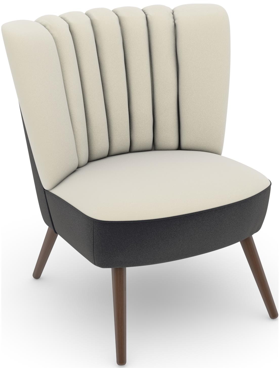 Max Winzer Sessel "build-a-chair Aspen, Loungesessel mit Samtvelours Bezug,", im Retrolook, zum Selbstgestalten