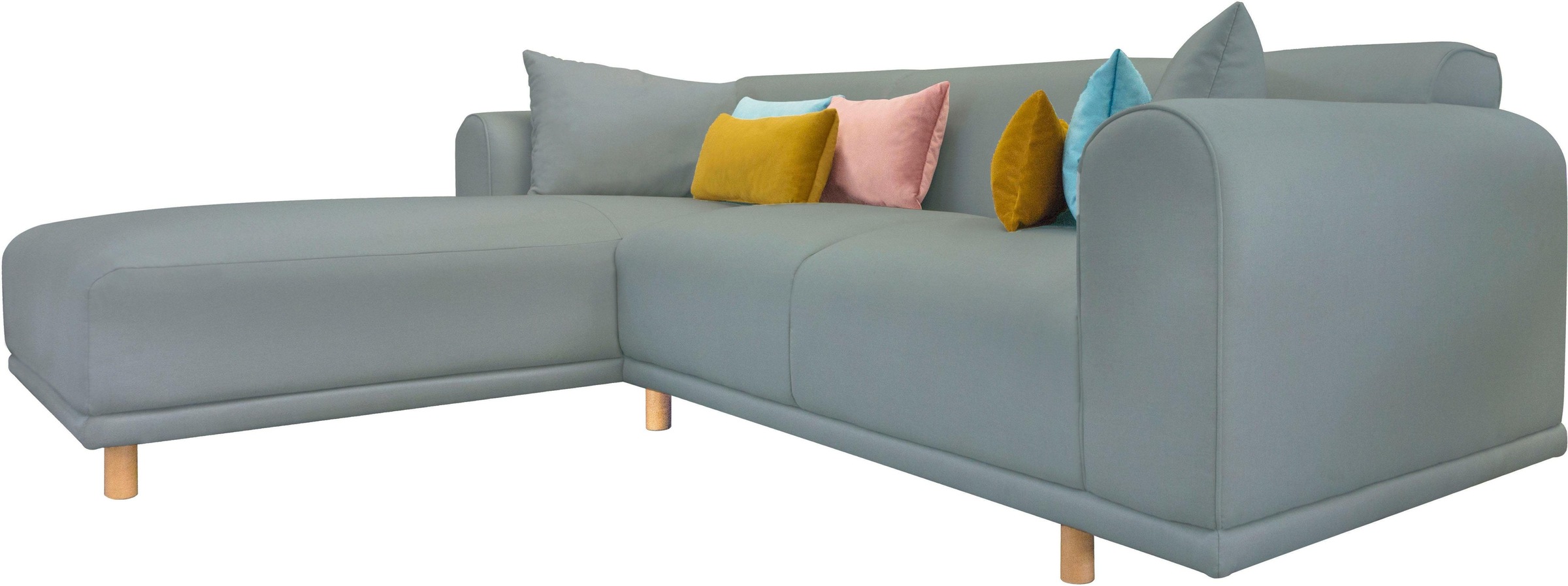 andas Ecksofa »Maroon L-Form«, in skandinavischem Design, mit losen Kissen