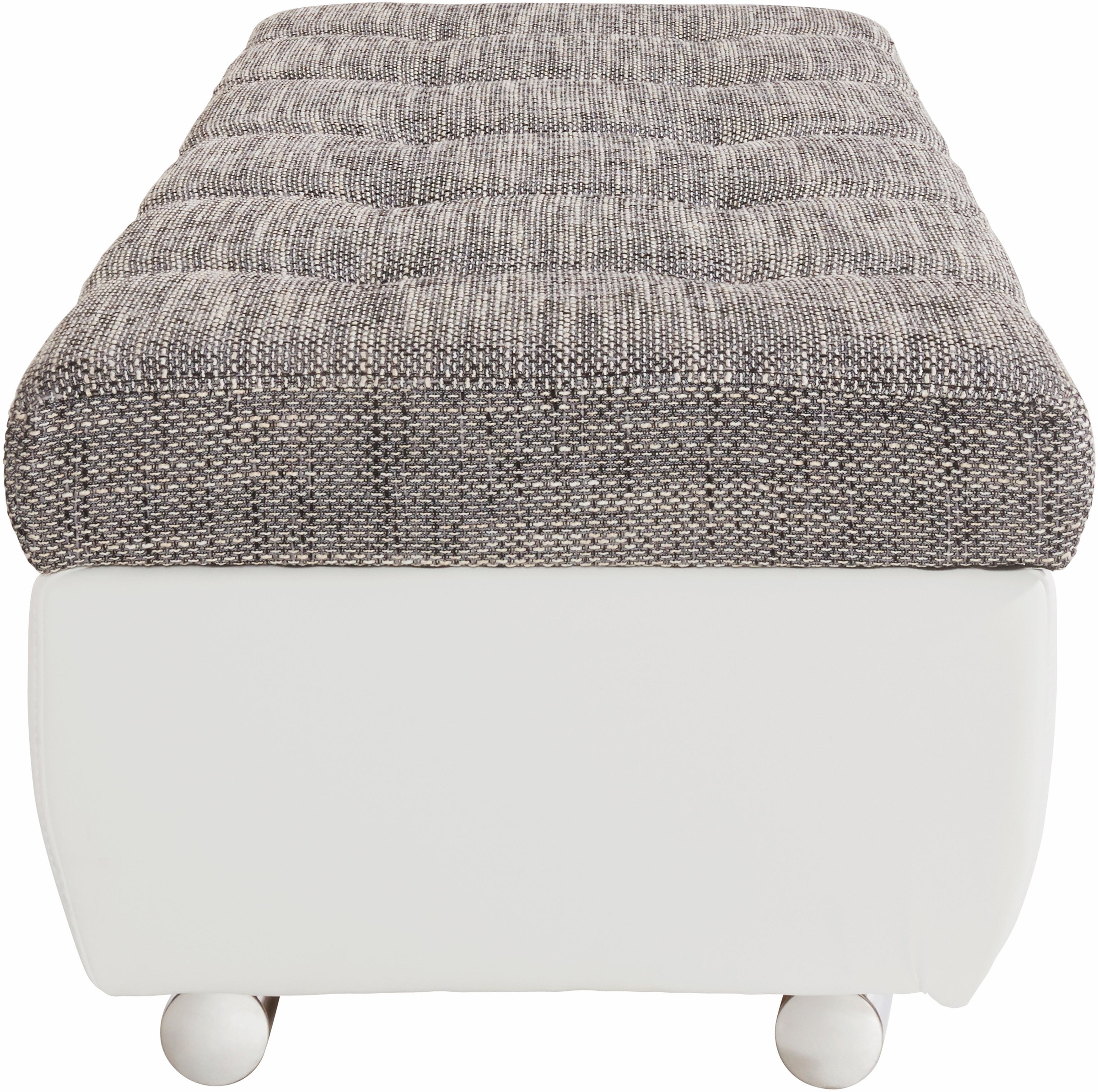 DOMO collection Hocker »Treviso XXL: B/T/H: 161/60/41 cm«, mit Stauraum, auch in Cord, passend zur Serie, moderne Steppung