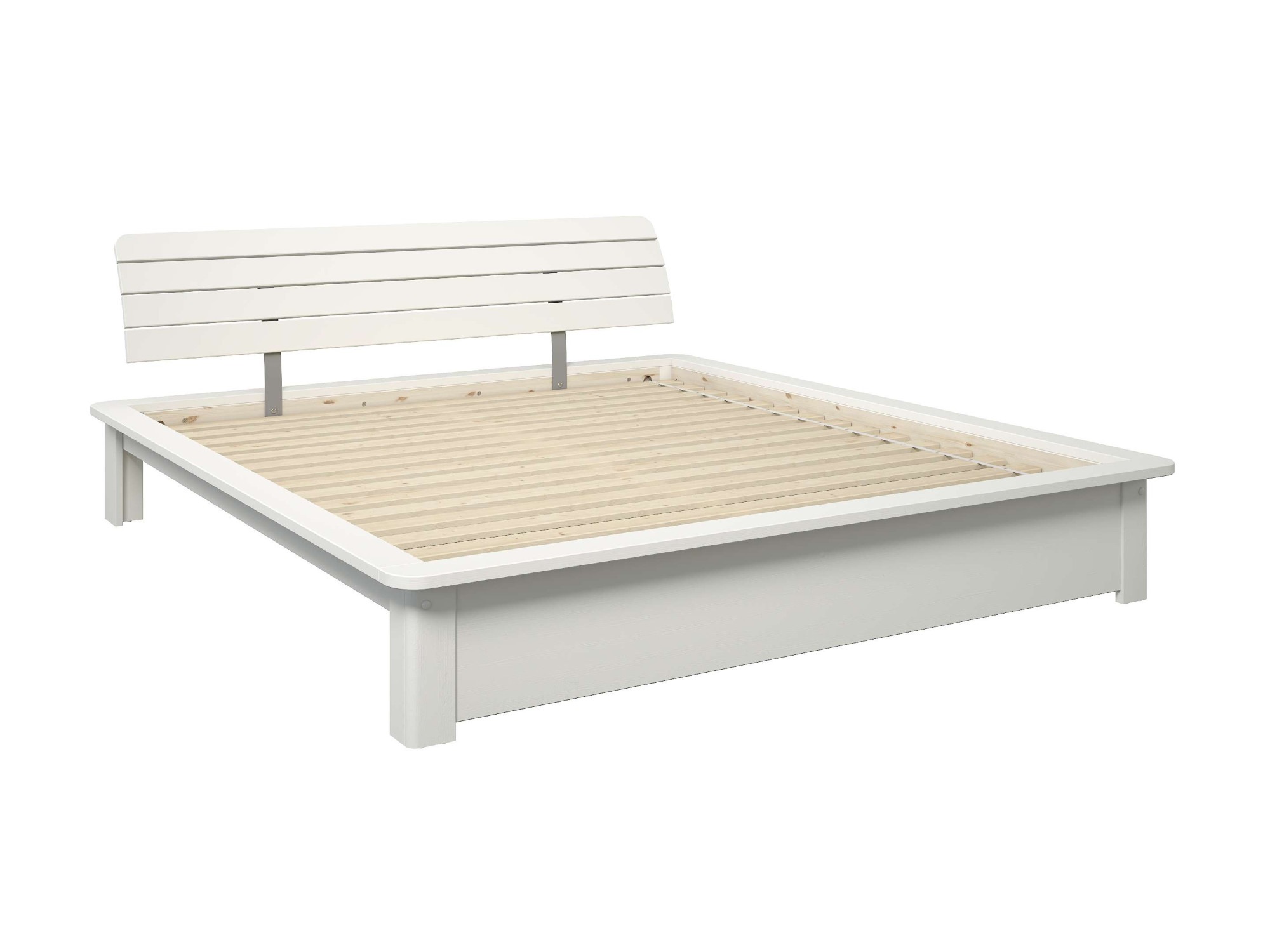 OTTO home Massivholzbett "Antri, Futonbett, ergonomisch geformtes Kopfteil, günstig online kaufen