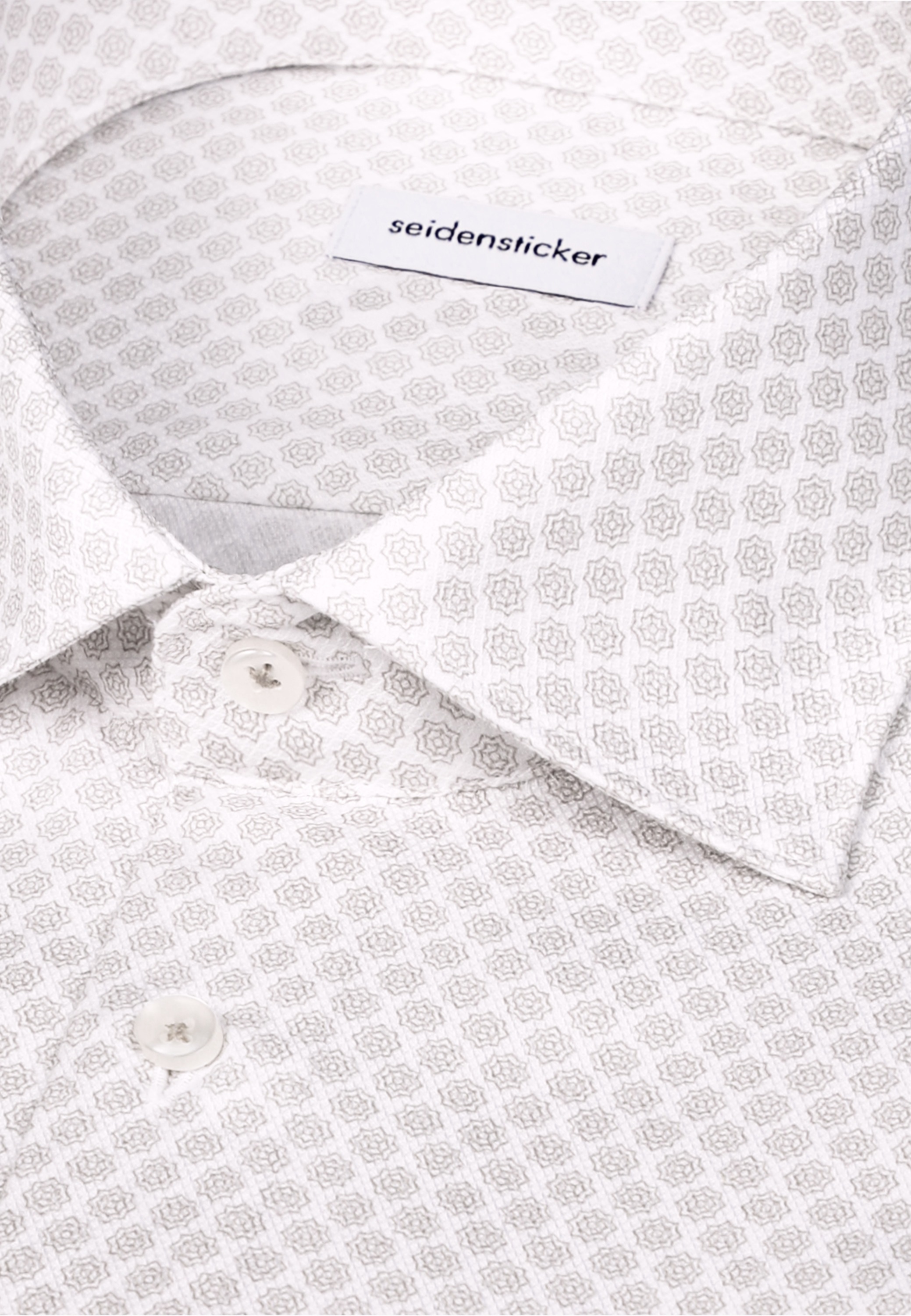 seidensticker Businesshemd »Schwarze Rose« Regular 1/2 Kentkragen Druck