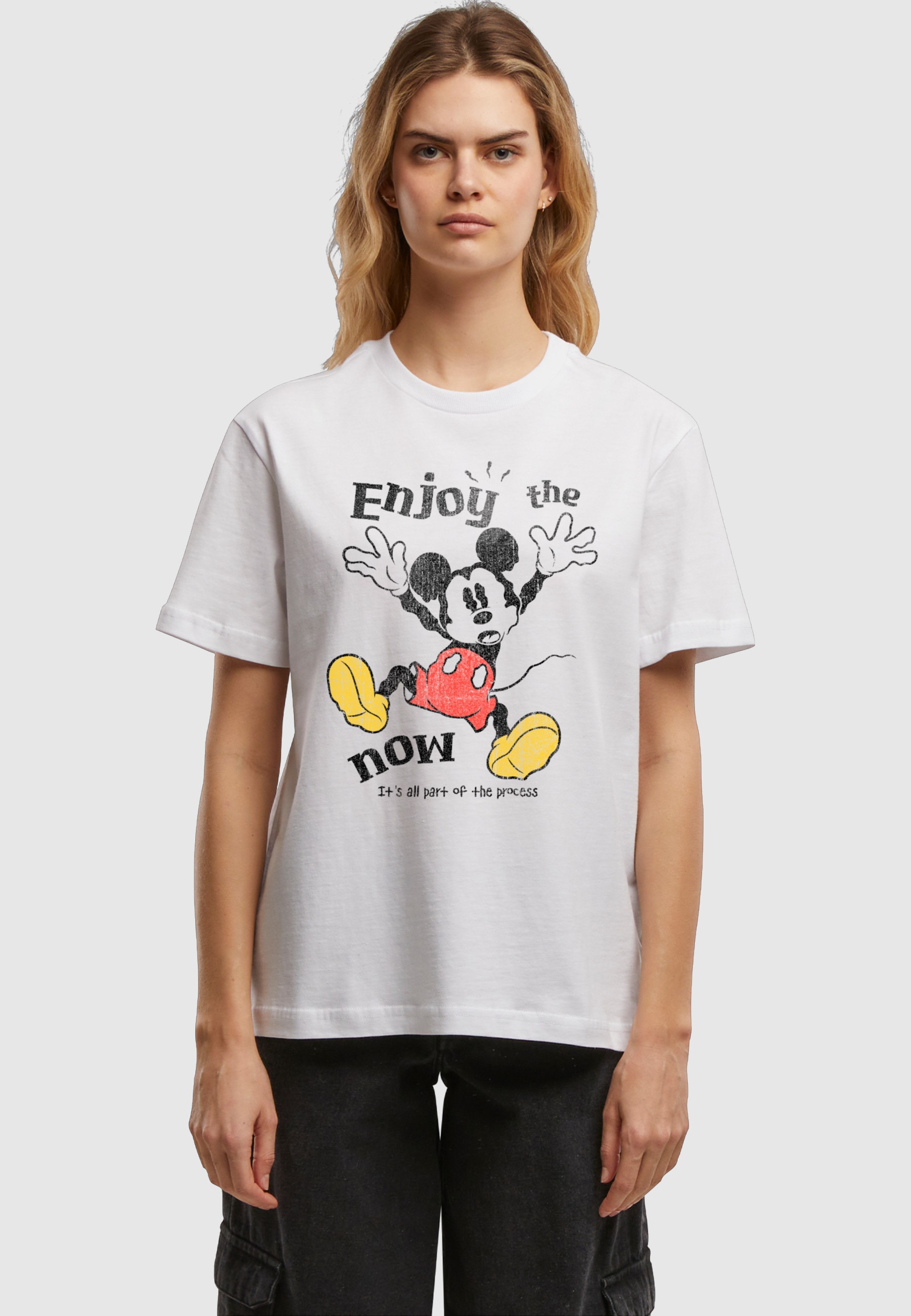 Merchcode T-Shirt »Merchcode Mickey Mouse Enjoy The Now Tee« 1 Stk.