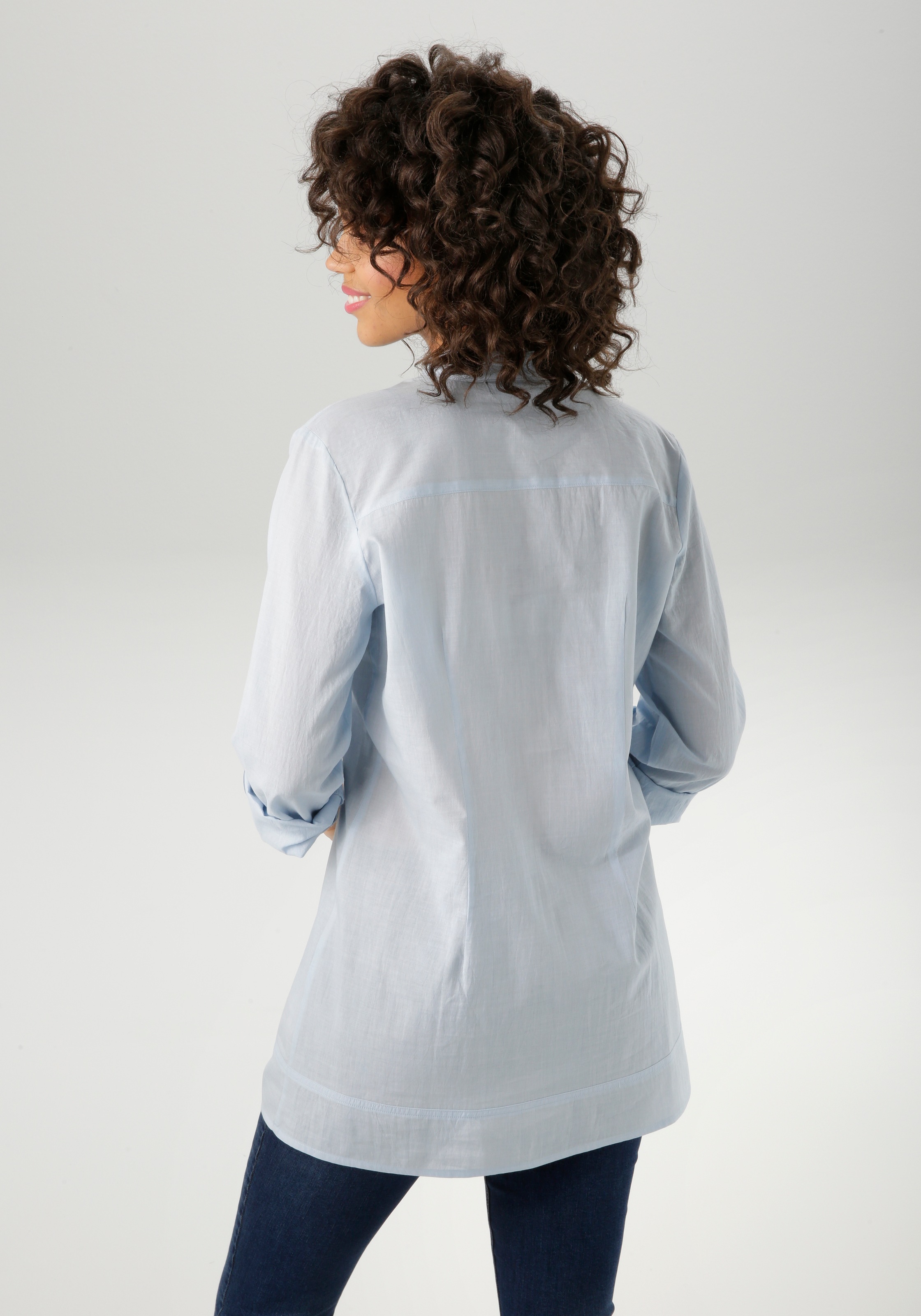 Aniston CASUAL Longbluse mit dekorativer Biesenverarbeitung günstig online kaufen