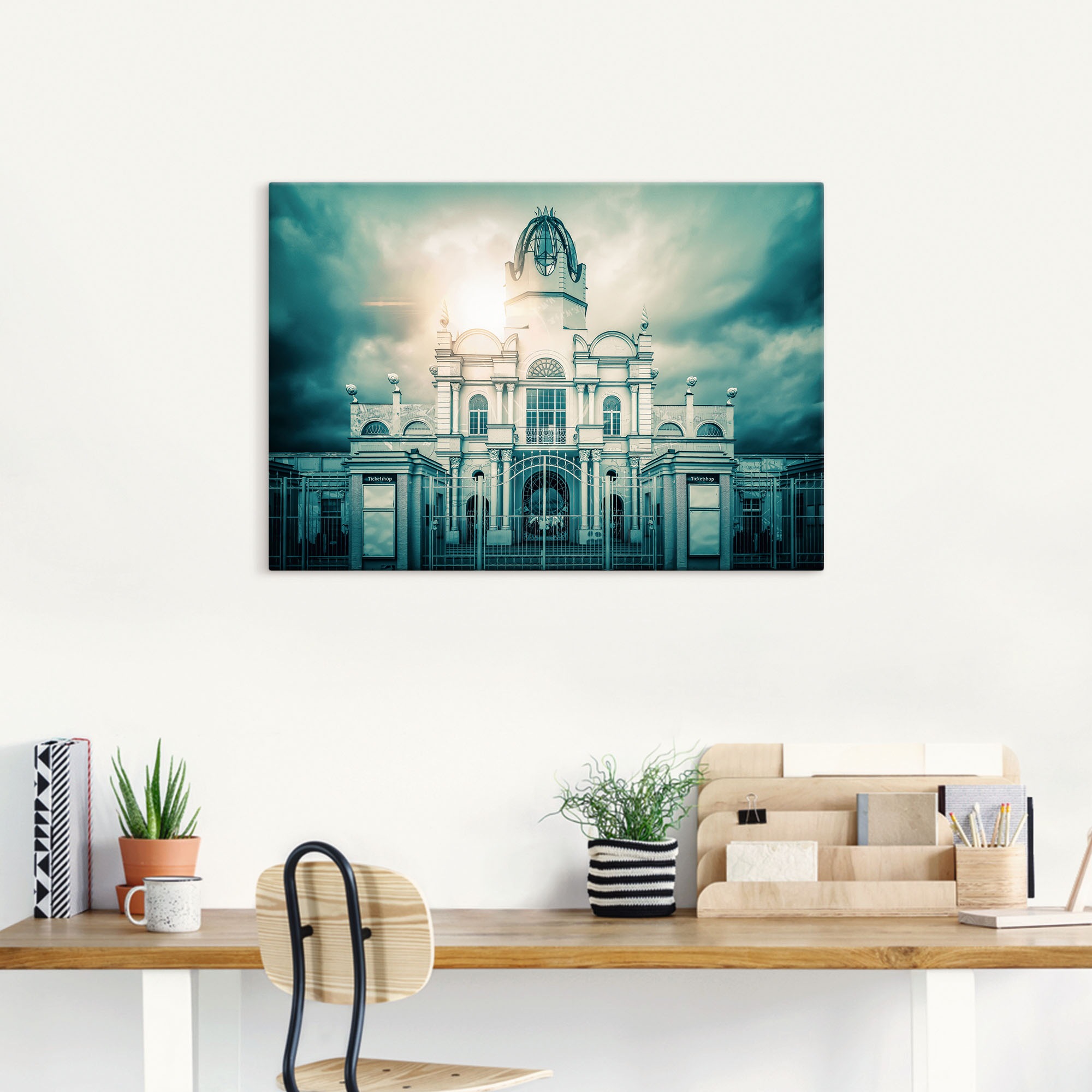 Artland Wandbild »Schloss vom Freizeitpark Belantis«, Gebäude, (1 St.), als Alubild, Leinwandbild, Wandaufkleber oder Poster in versch. Größen