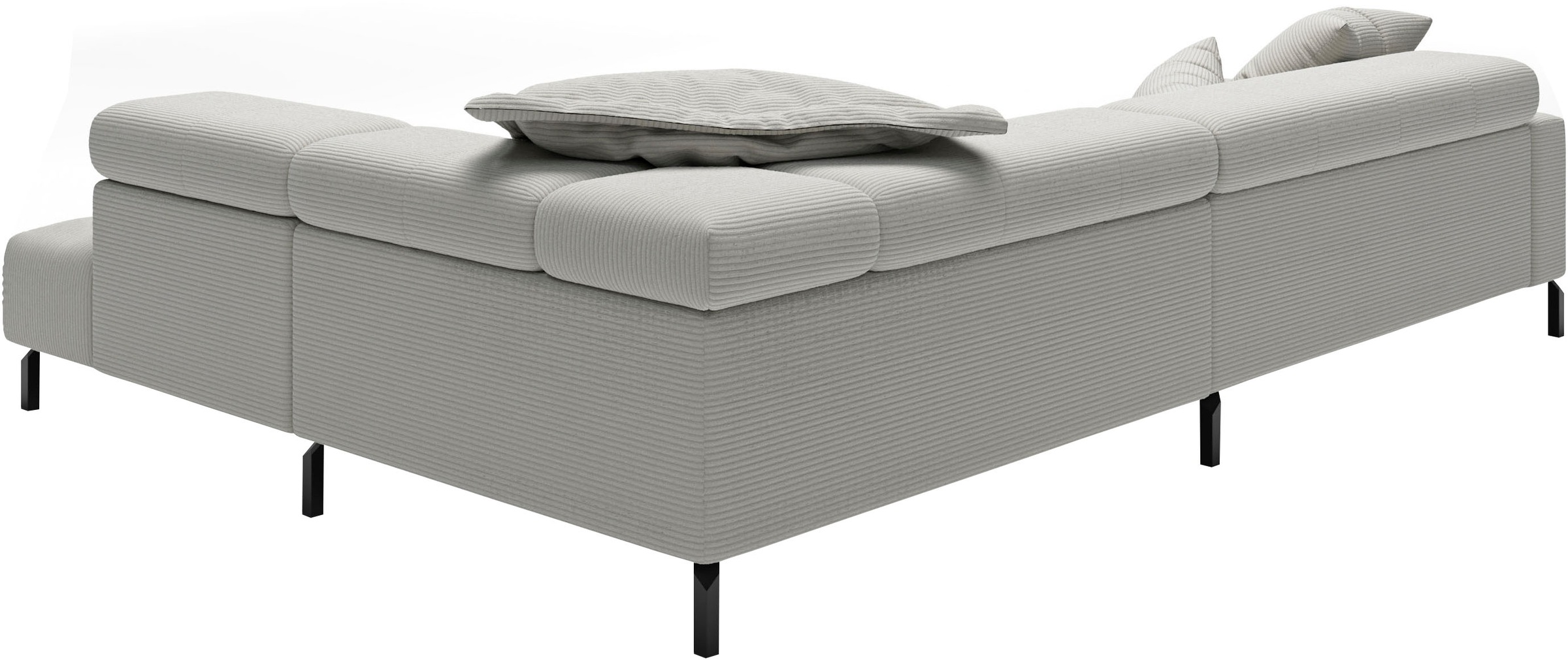 Places of Style Ecksofa »Cleveland, L-Form, incl. Kopfteilverstellung, Breite 311 cm«, wahlweise elektrischer Sitzvorzug