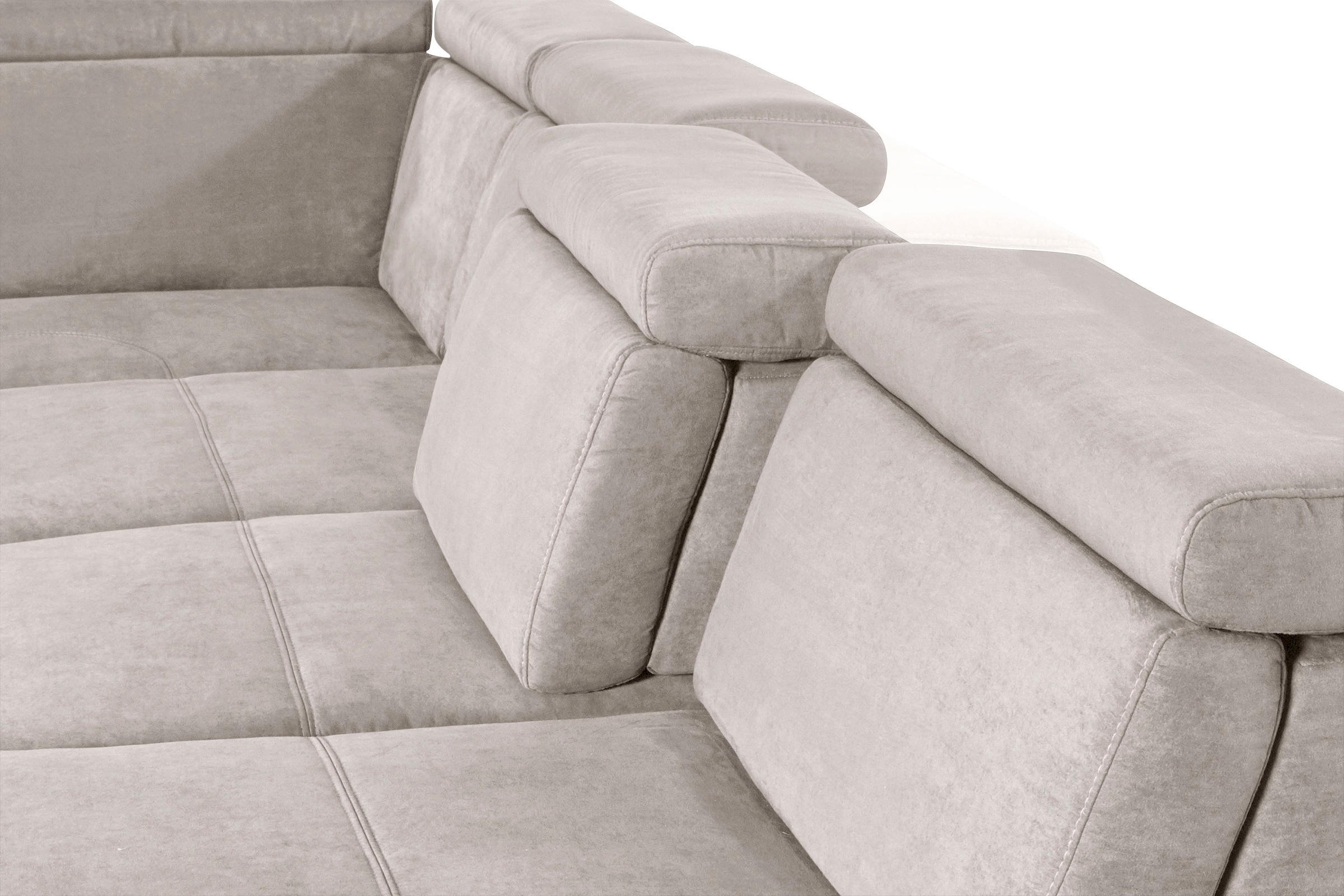 sit&more Wohnlandschaft »Gizeh U-Form«, 12 cm Fußhöhe, inklusive Sitztiefenverstellung und Kopfteilverstellung
