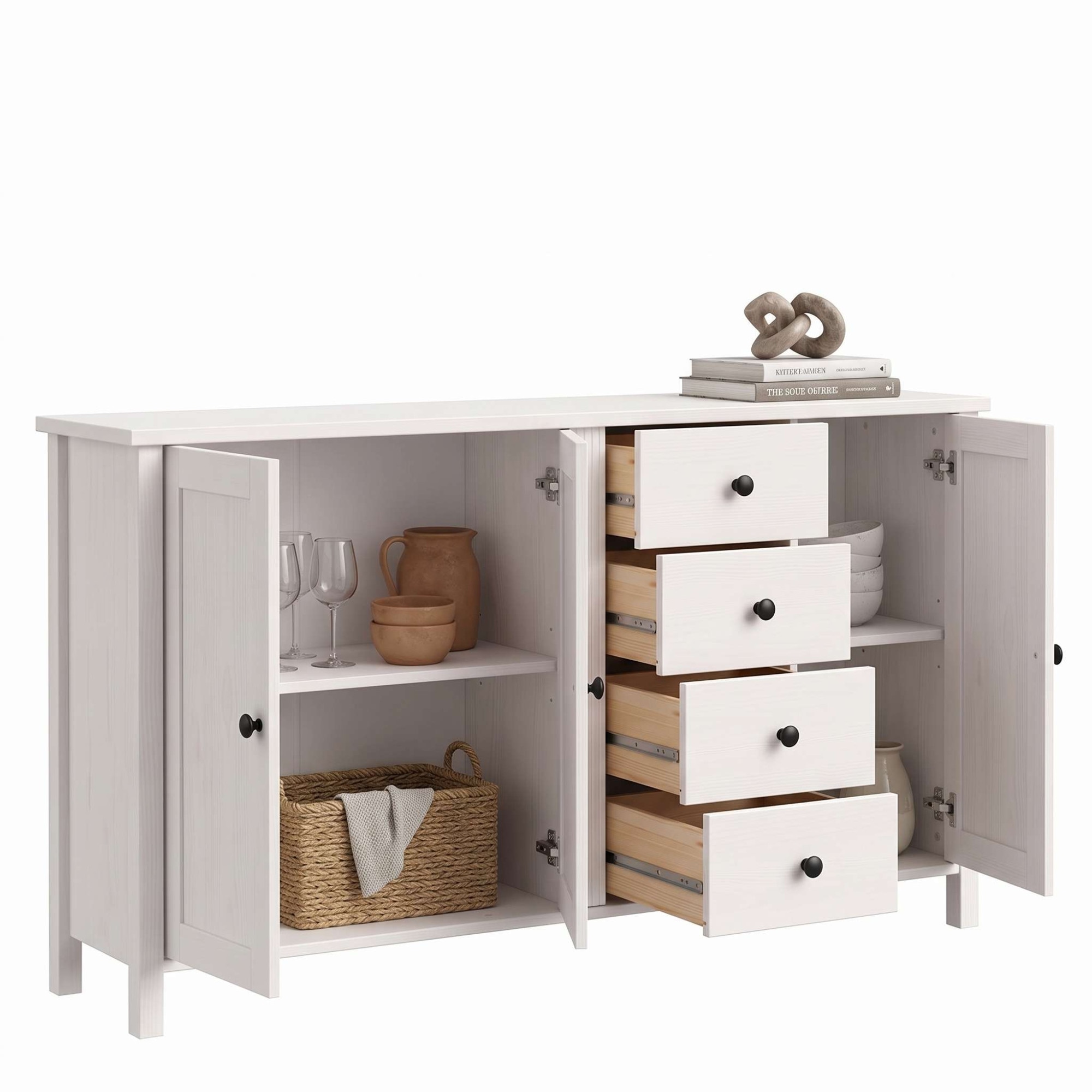 OTTO home Sideboard »Mikkeli Kommode« aus massiver FSC®-zertifizierter Kiefer, moderner Landhausstil