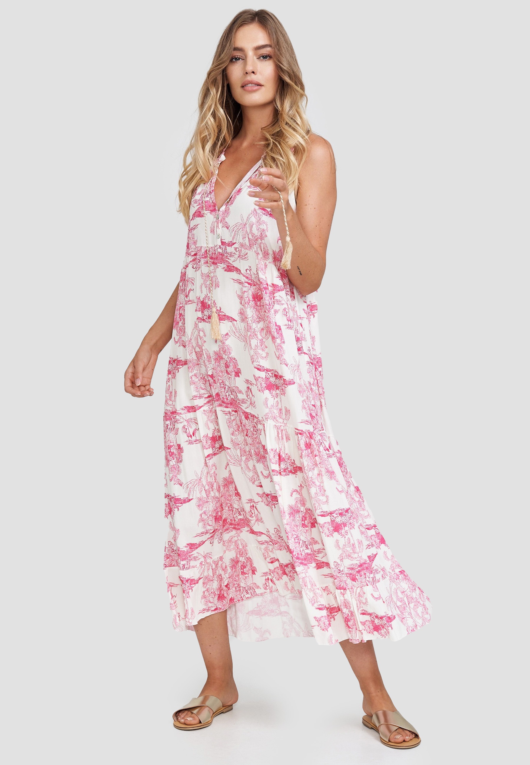 Decay Jerseykleid, in sommerlichem Design