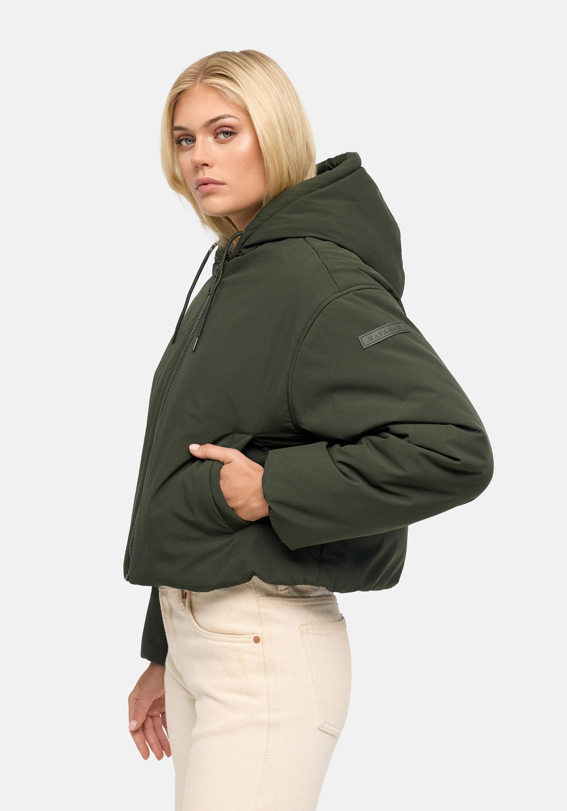 Navahoo Winterjacke "Biscuitaa 14" mit Kapuze Kurze warme Damenjacke