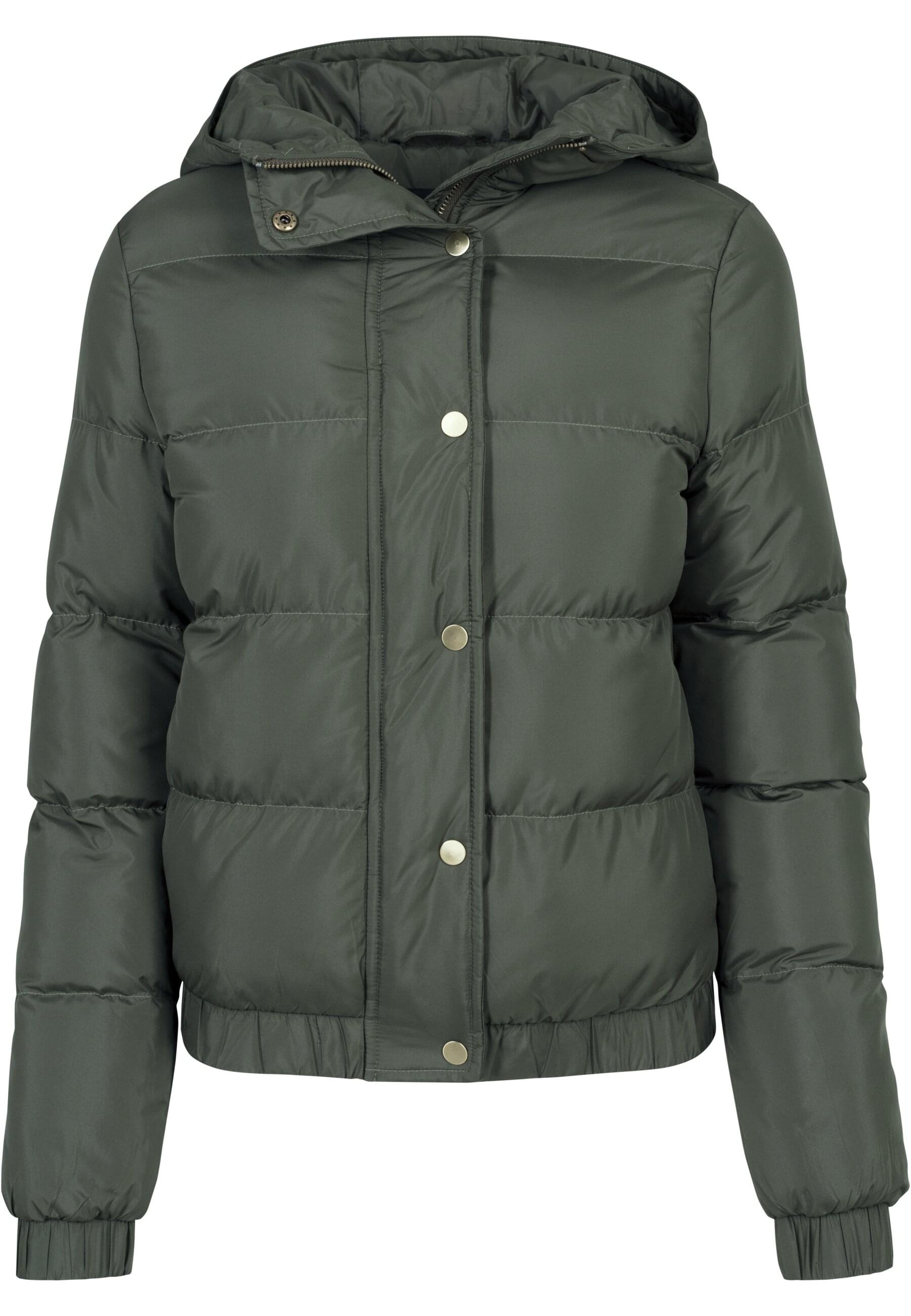 URBAN CLASSICS Winterjacke "Urban Classics Damen Ladies Hooded Puffer Jacke günstig online kaufen