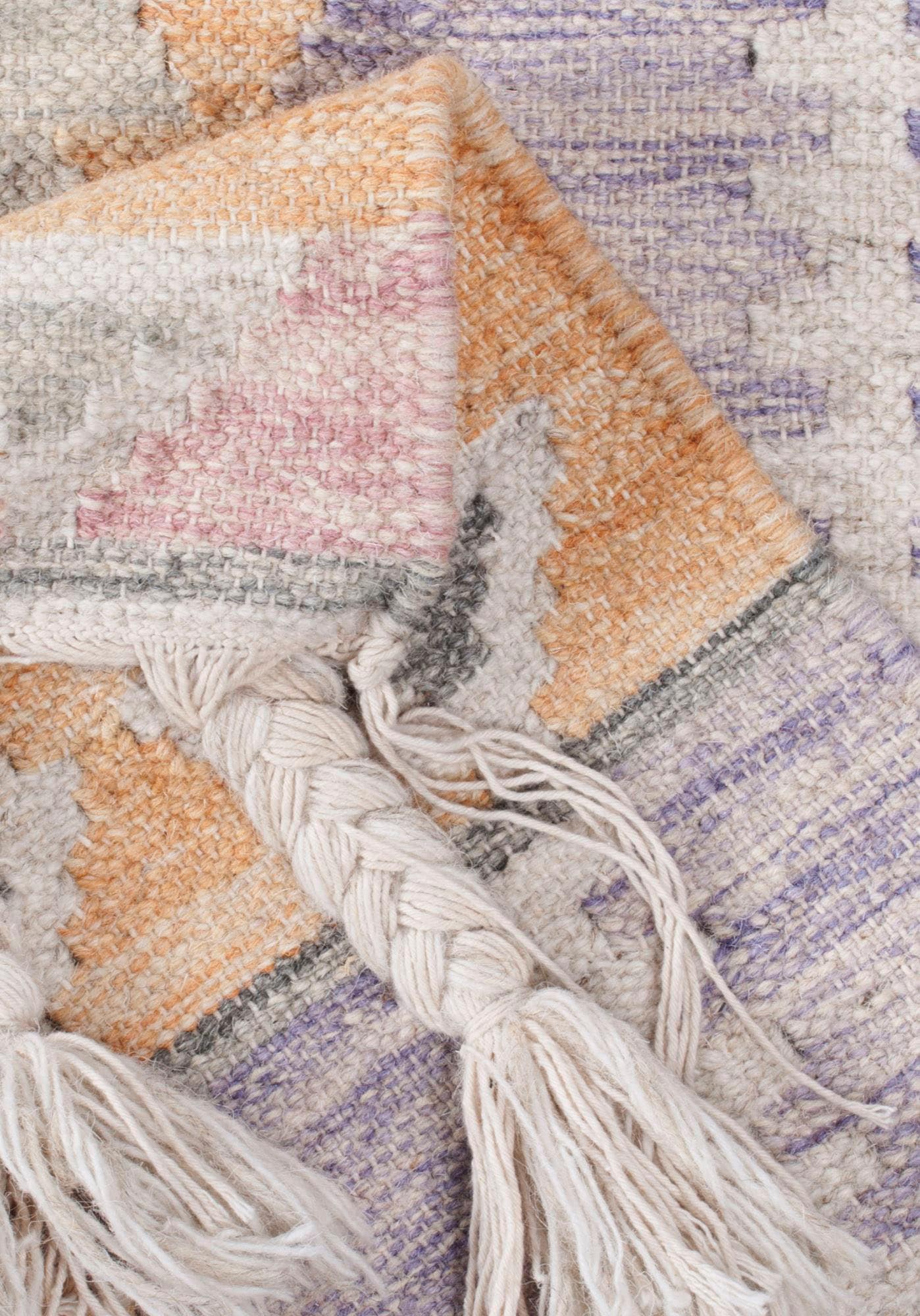 TOM TAILOR HOME Wollteppich »Vintage Classic Kelim«, rechteckig, 5 mm Höhe, reine Wolle, handgewebt, mit Fransen, Boho-Style