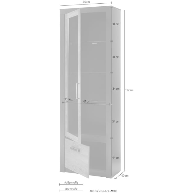 INOSIGN Vitrine »BRÜGGE«, Höhe ca., 192 cm | BAUR