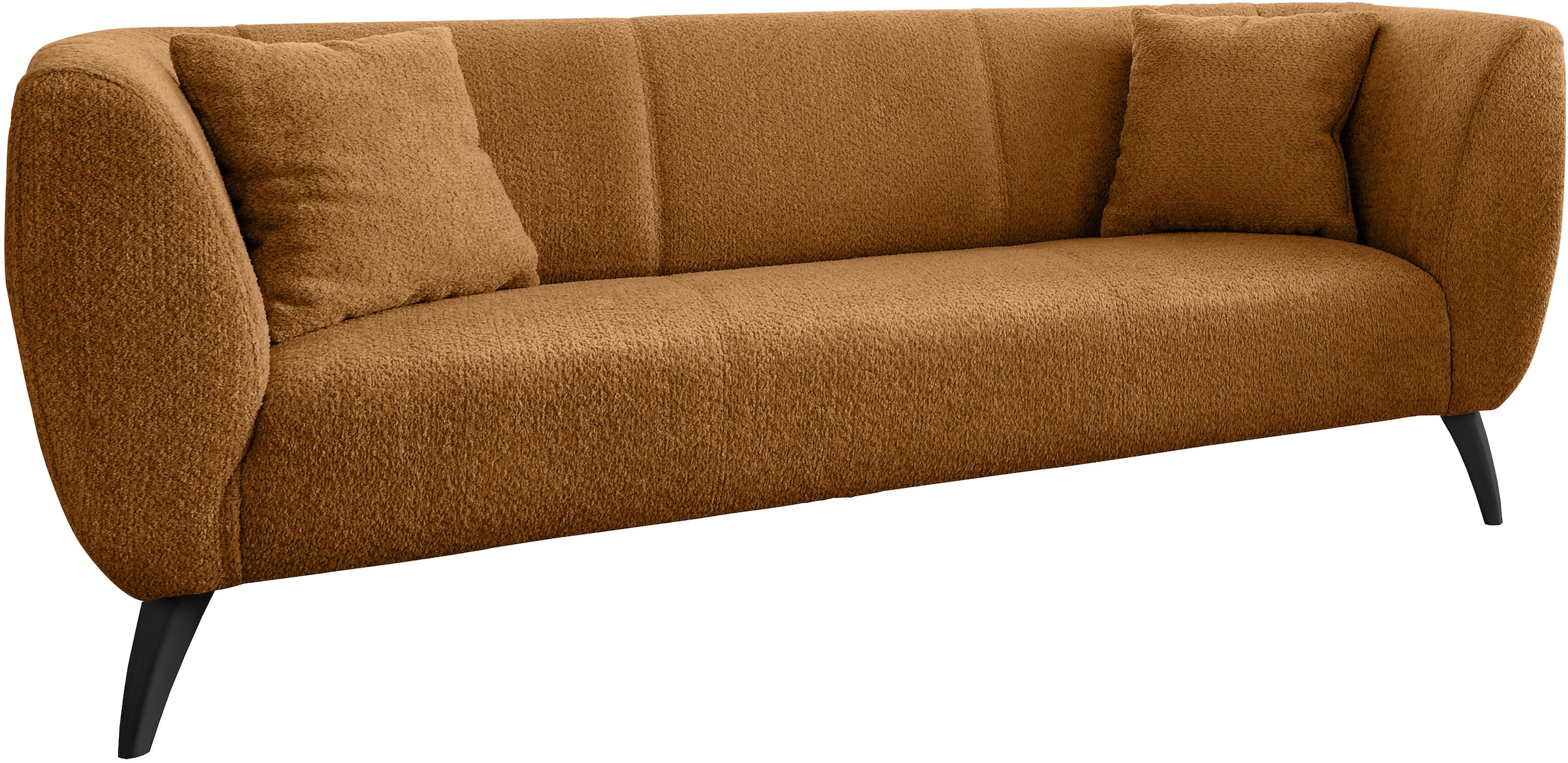 Home affaire Ecksofa »Lazio modern und bequem, schmale Armlehnen, tolle Detailverarbeitung« zwei verschiedene Fußfarben wählbar