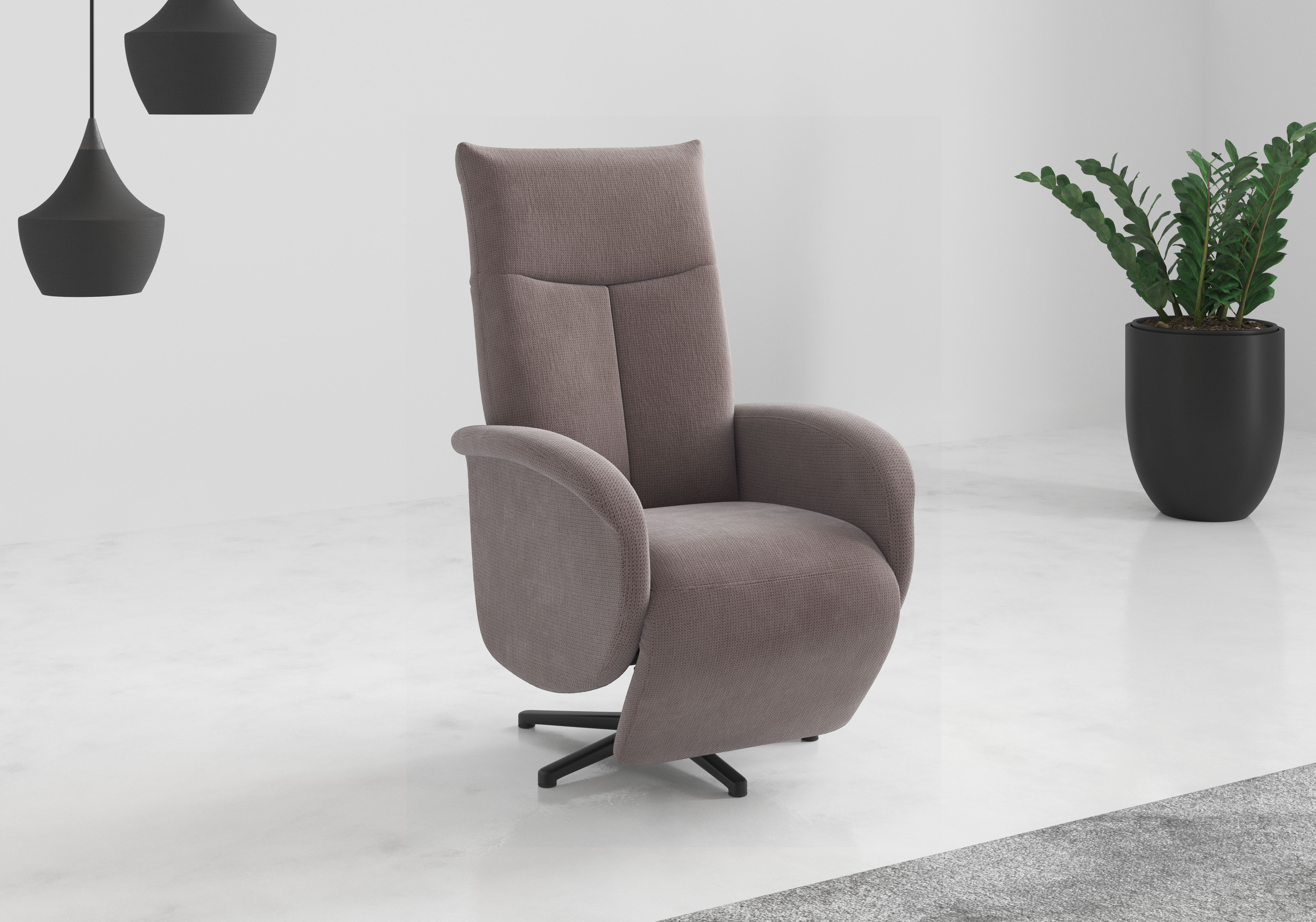 sit&more "Juma, inkl. Drehfunktion & Kopfteilverstellung" Höhe Armlehne 64 cm, wahlweise mit Aufstehhilfe, 2 Motoren und Akku