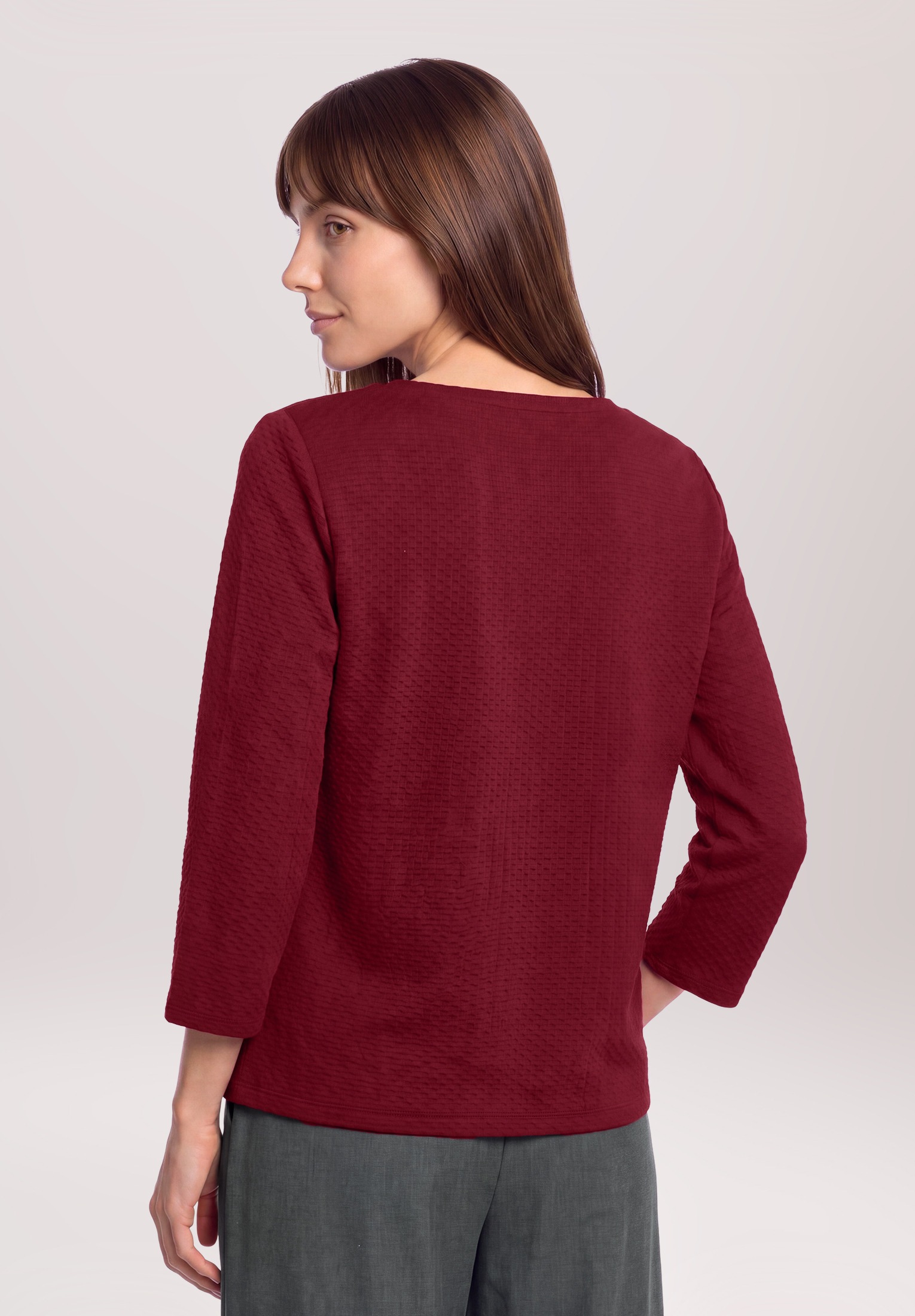 Betty&Co 3/4-Arm-Shirt »Damen mit Struktur« 1