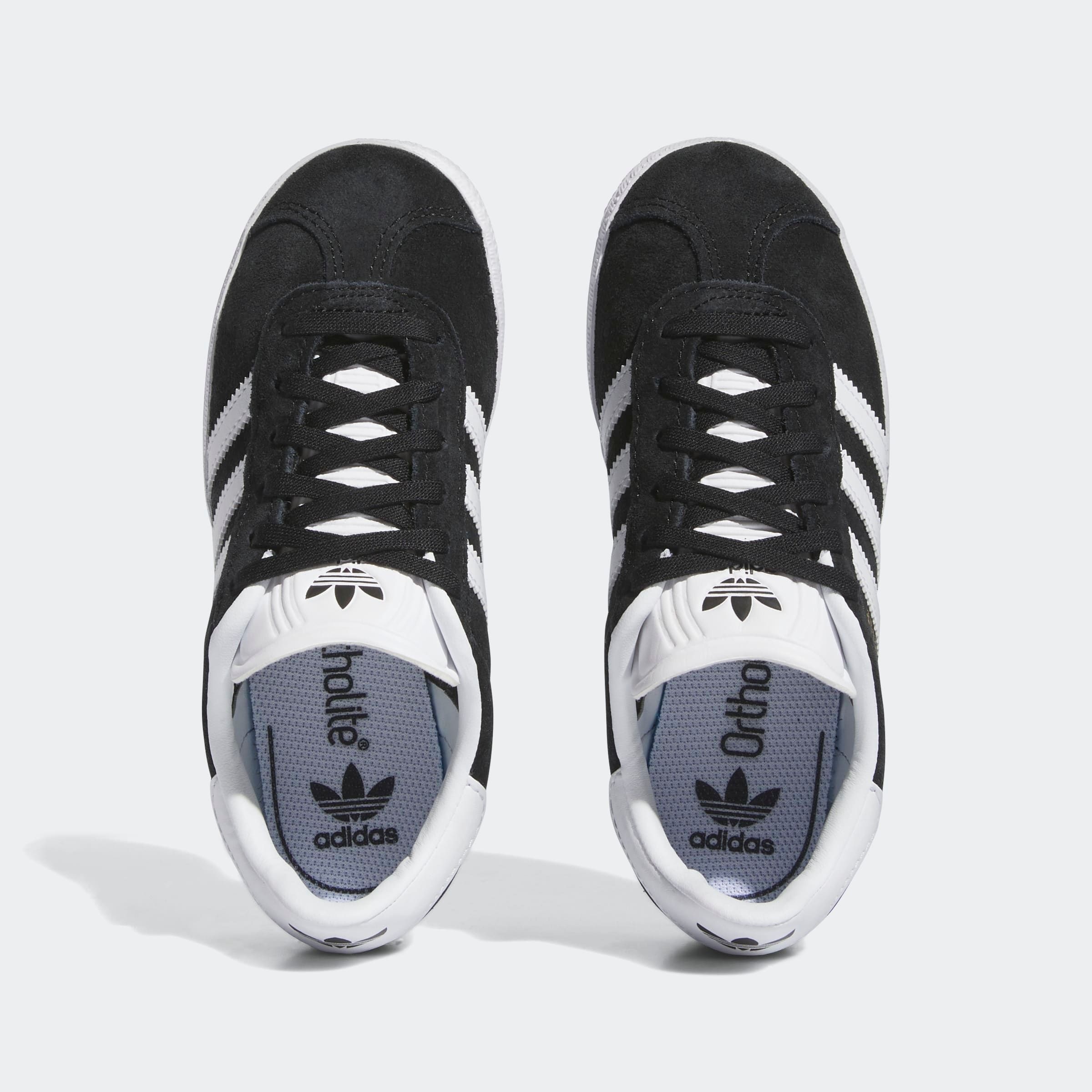 Adidas Originals Baskets Gazelle Core Black / Ftwr White / Gold Metal EU 33 Garçons,Filles 3