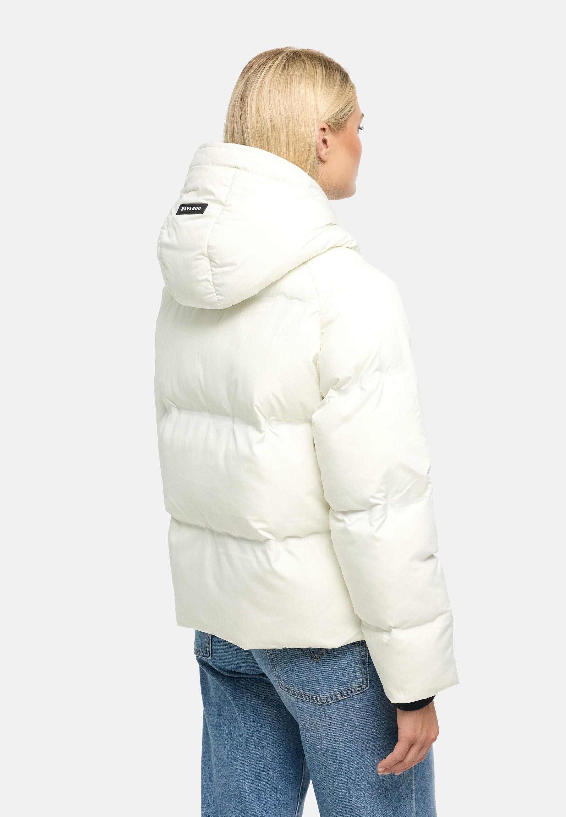 Navahoo Winterjacke »Petit-Puffy 14« mit Kapuze Damen Jacke mit verschweißter Steppung