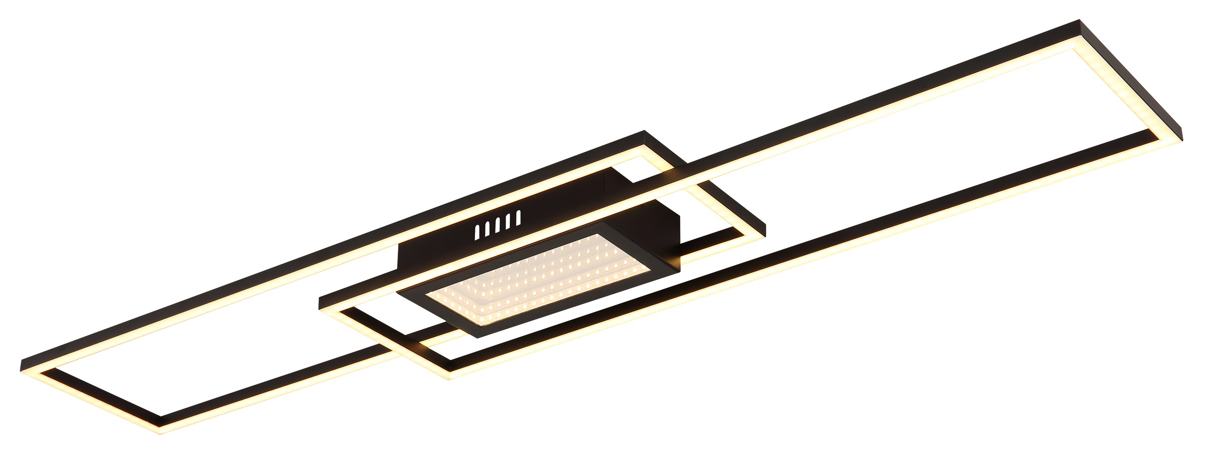GLOBO LIGHTING LED Deckenleuchte »SAUNDERS«, Leuchtmittel LED-Modul | LED fest integriert, Deckenlampe/Wohnzimmer/Schlafzimmer/modern
