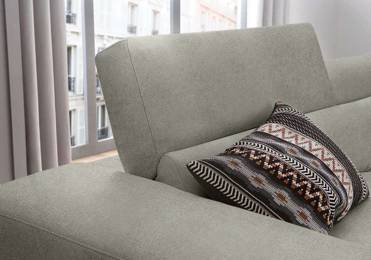 W.SCHILLIG Ecksofa »piedroo, Designsofa mit tollem Sitzkomfort, L-Form«, Kopfteilverstellung, wahlweise mit Sitztiefenverstellung, Breite 303cm