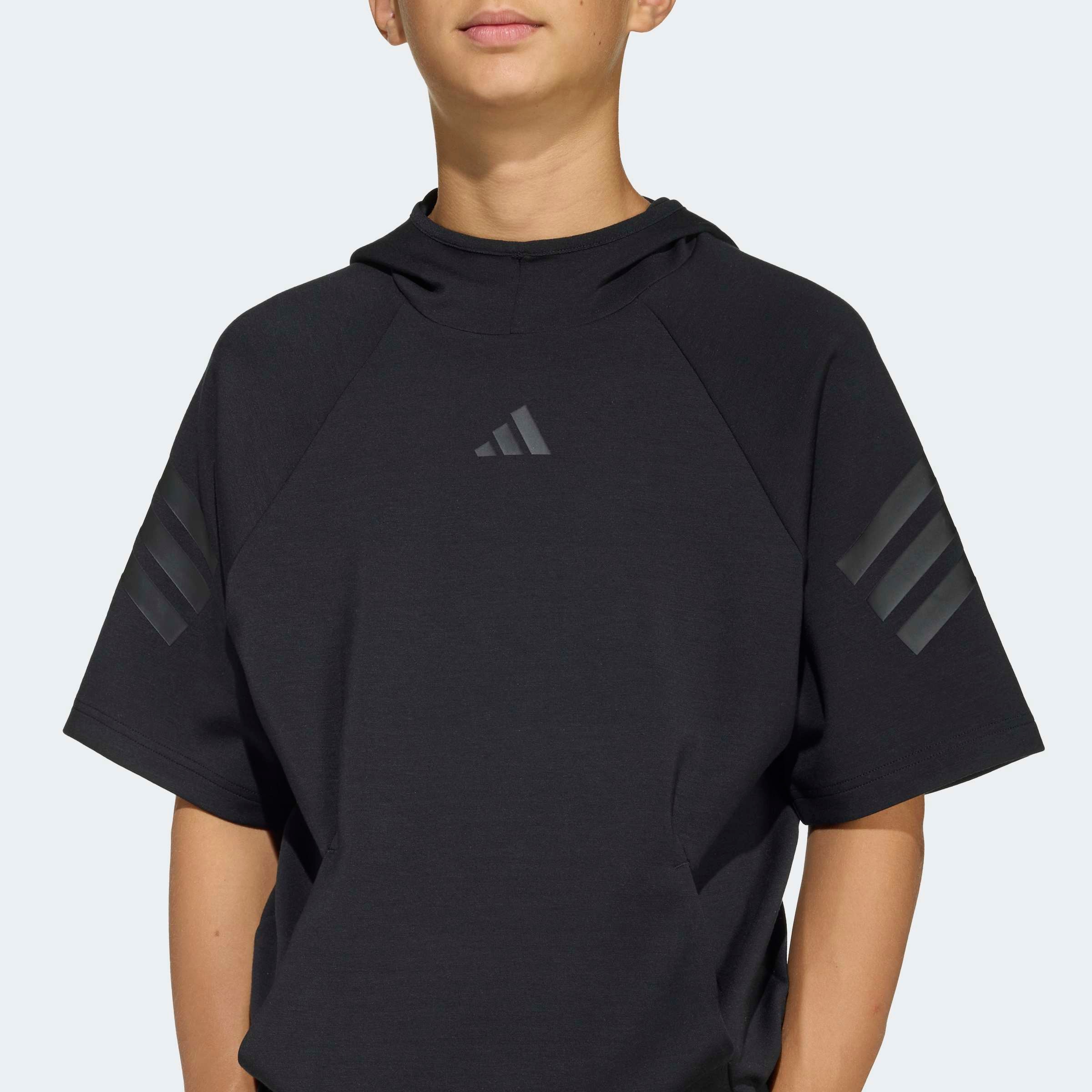 adidas Sportswear Kapuzensweatshirt »FUTURE ICONS 3-STREIFEN KURZARM-HOODIE«
