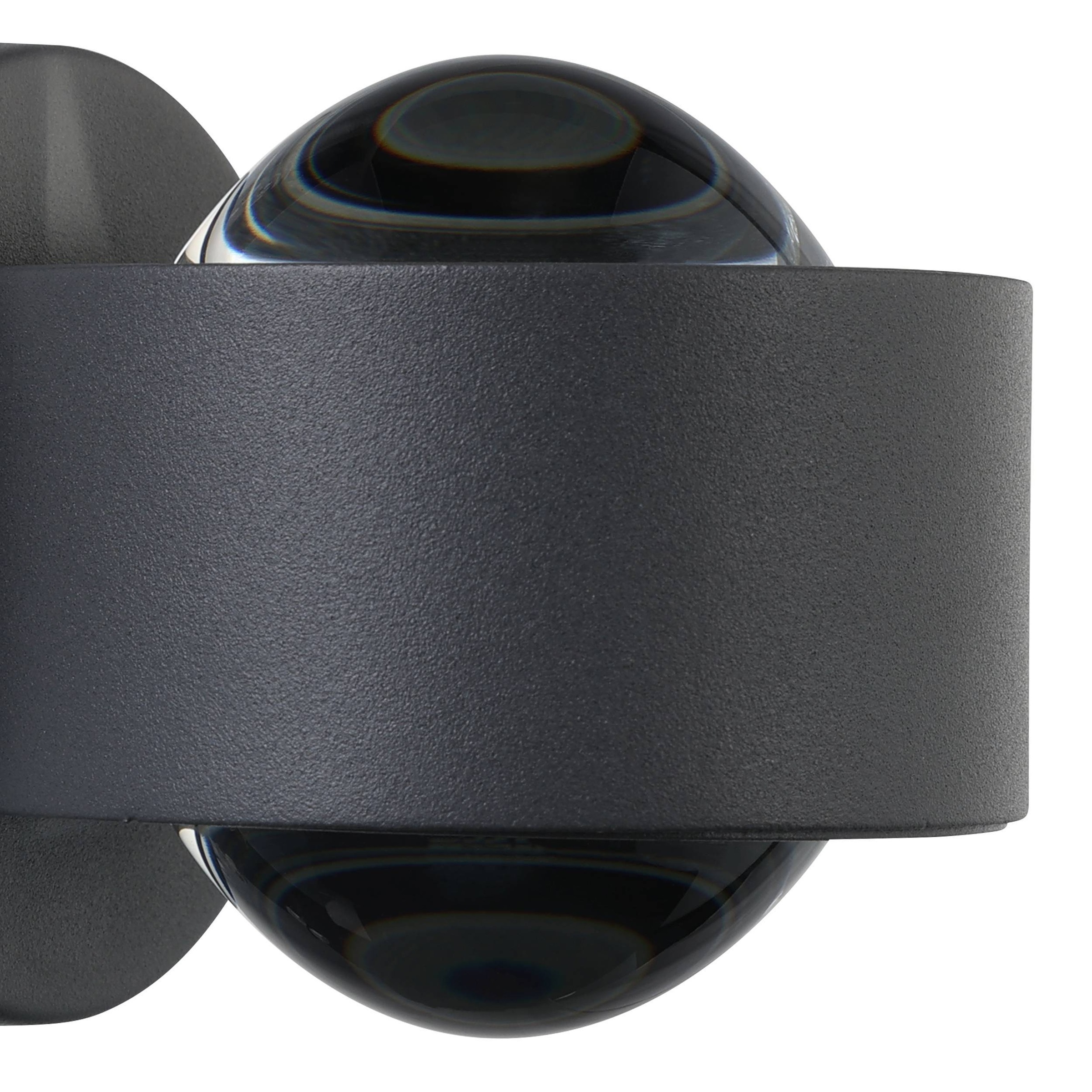 EGLO Wandleuchte »Ono 2 Wandlampe, Aluminium und Kunststoff, Wohnzimmerlampe, Lampe« LED-Modul 1 Stk. Warmweiß Wand-/Deckenleuchte - L9 x H8 x AL13 cm - anthrazit - 2X2,5W inkl.