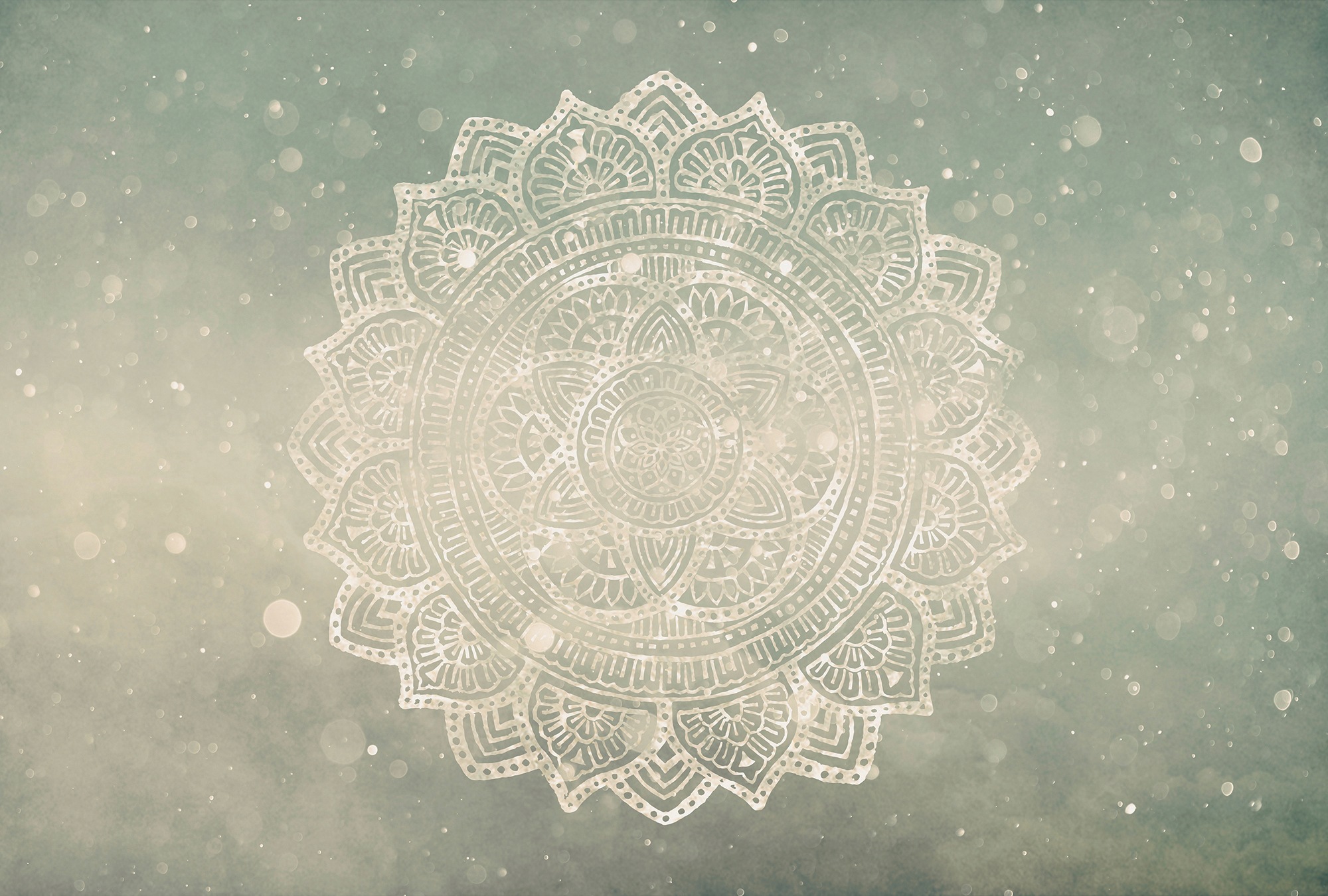 Architects Paper Fototapete "Atelier 47 Mandala Artwork 2" orientalisch glatt Vlies, Wand, Schräge, Decke