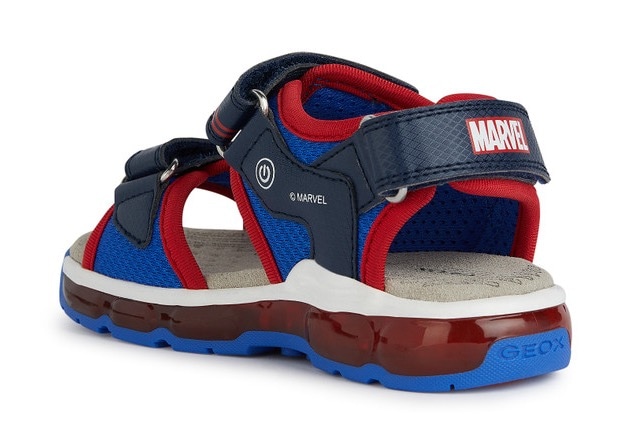 Geox Sandale »J SANDAL ANDROID BOY«, Sommerschuh, Klettschuh, Sandalette, mit cooler Blinkfunktion