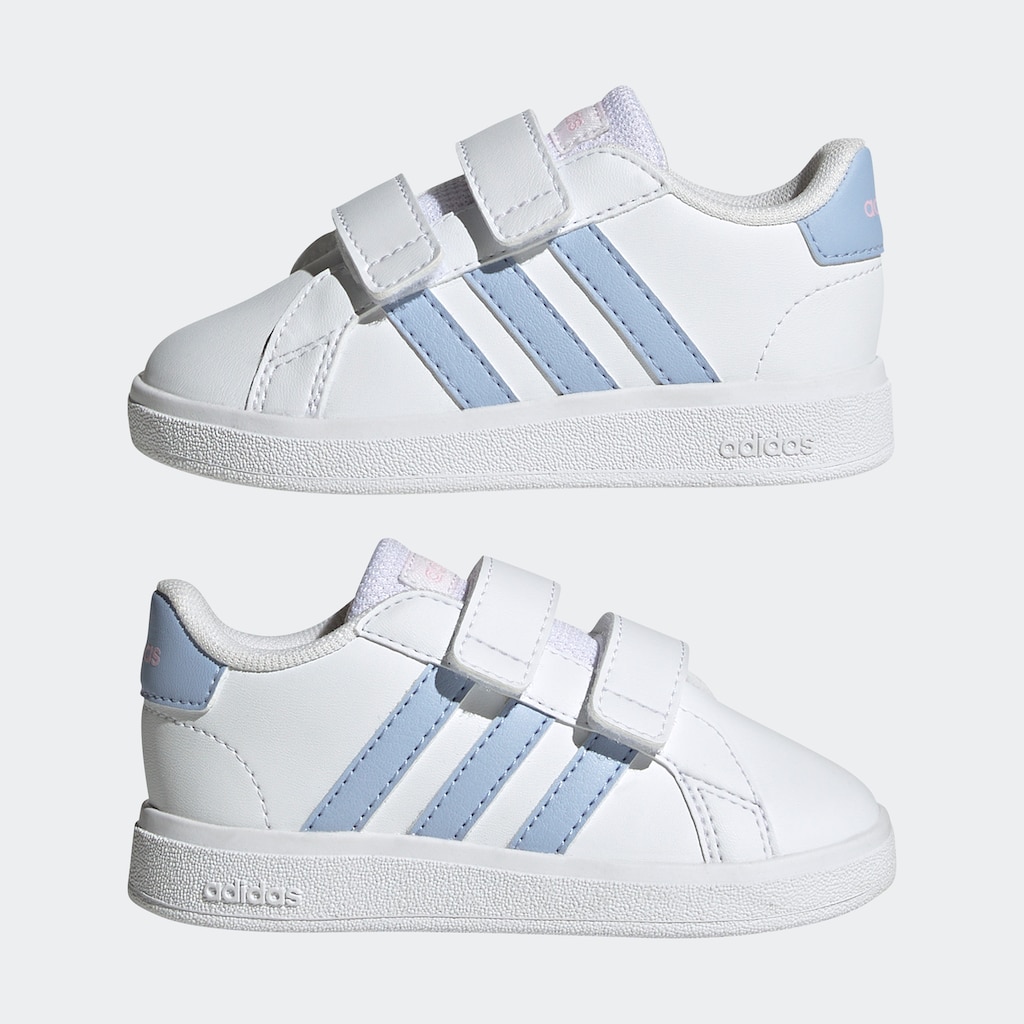 adidas Sportswear Sneaker »GRAND COURT LIFESTYLE HOOK AND LOOP«, Design auf den Spuren des adidas Superstar