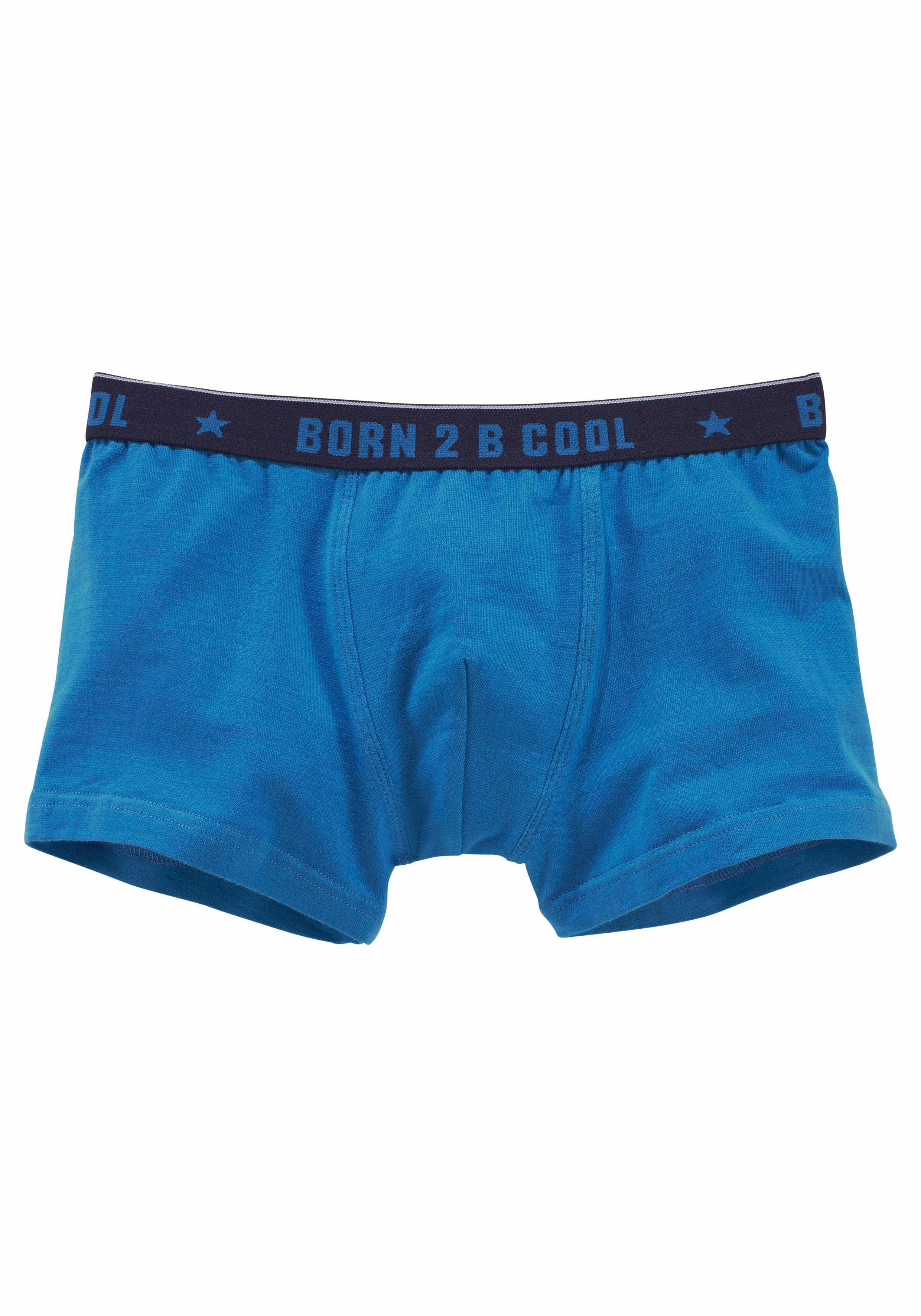 Thumbnail - AUTHENTIC UNDERWEAR Boxer "Boxershorts für Jungen" Packung, 3 Stk. tlg., mit "BORN 2 B COOL" Bund