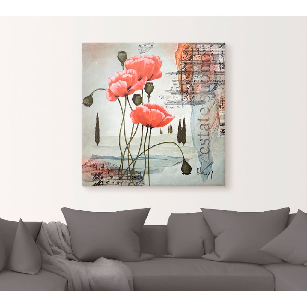 Artland Wandbild »Klatschmohn«, Blumen, (1 St.)