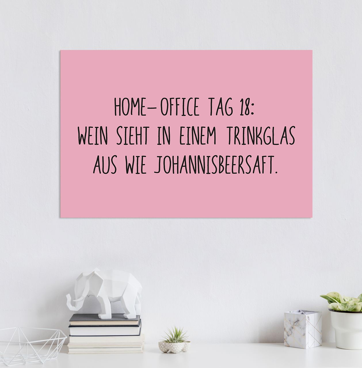 queence Metallbild »Johannisbeersaft«, Sprüche, (1 St.)